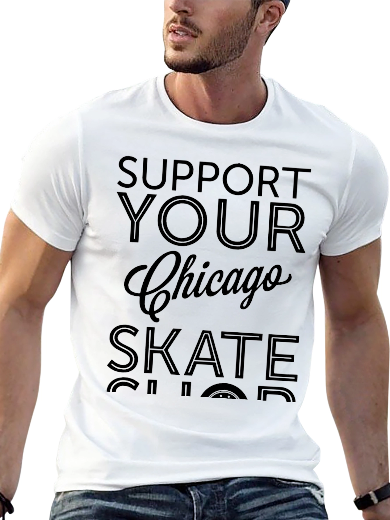 Chicago Skate Shop Support Tee