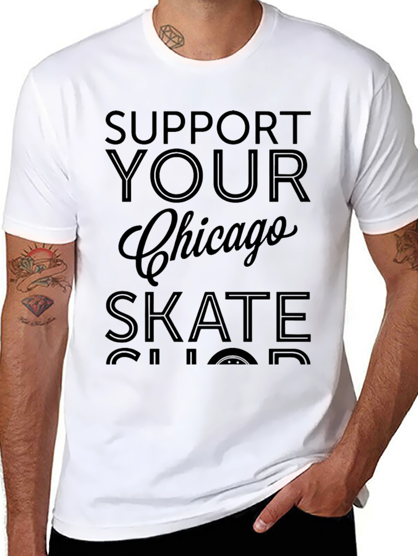 Chicago Skate Shop Support Tee