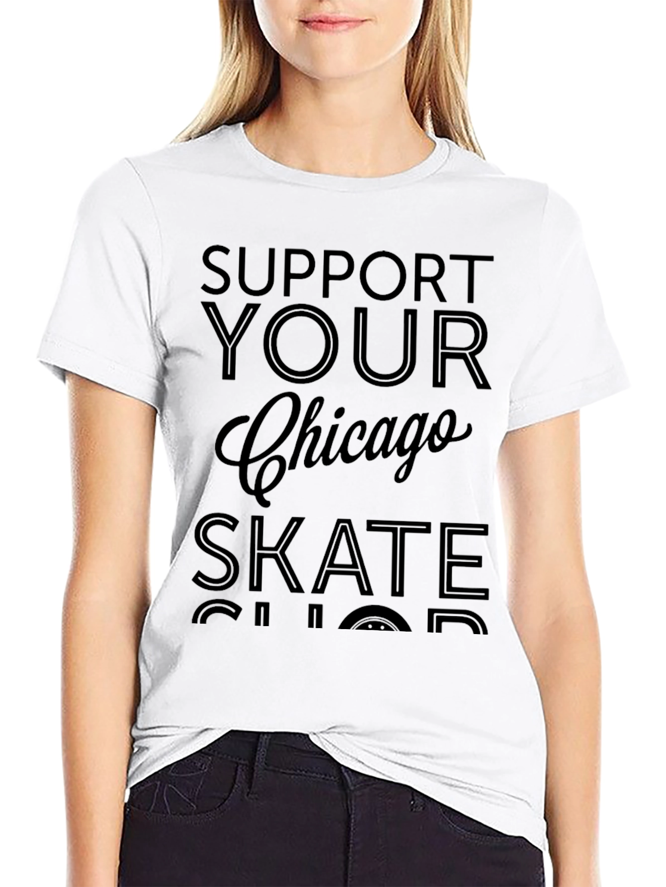 Chicago Skate Shop Support Tee