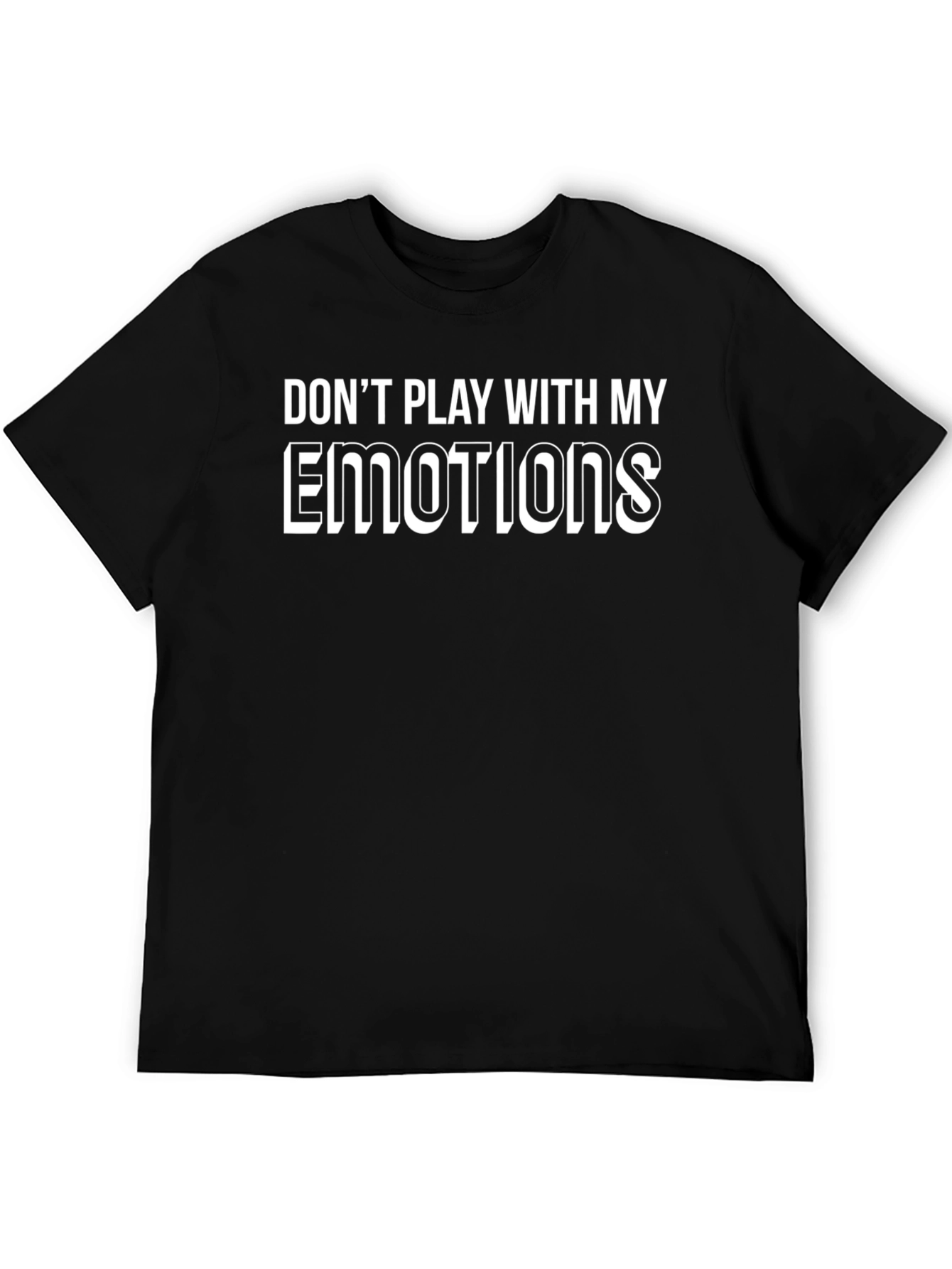 Emotional Warning Mens Black T-Shirt