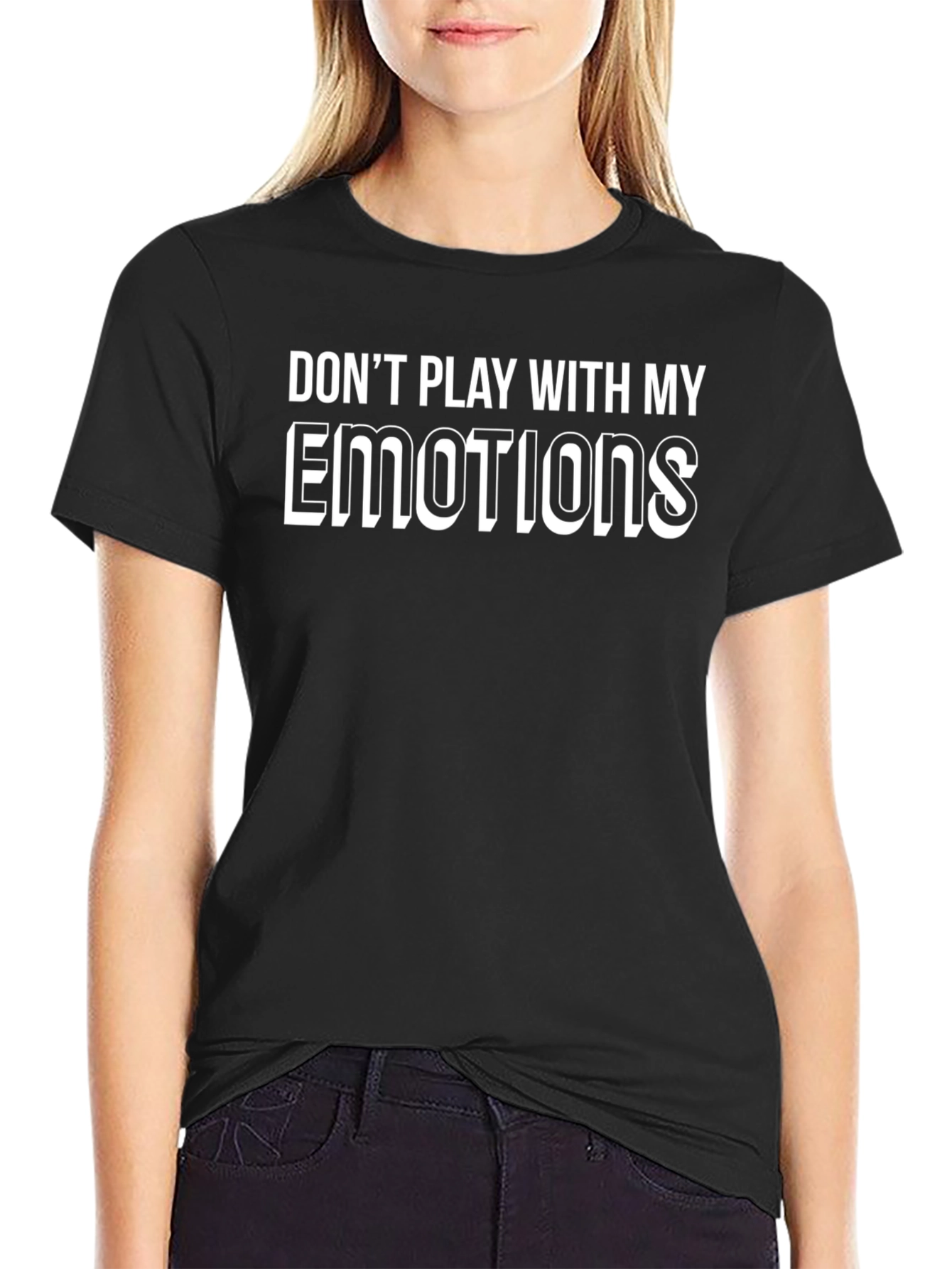 Emotional Warning Mens Black T-Shirt