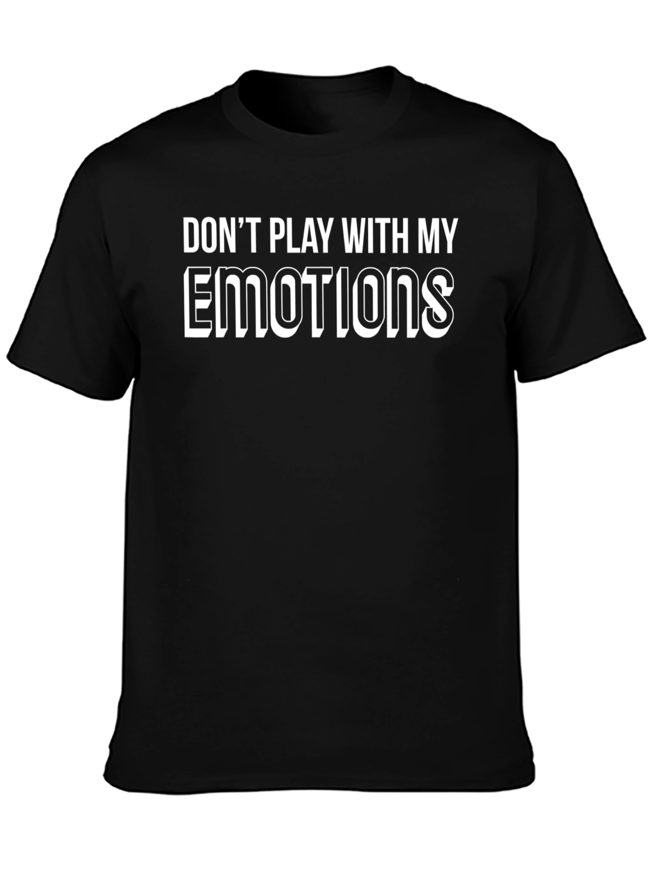 Emotional Warning Mens Black T-Shirt