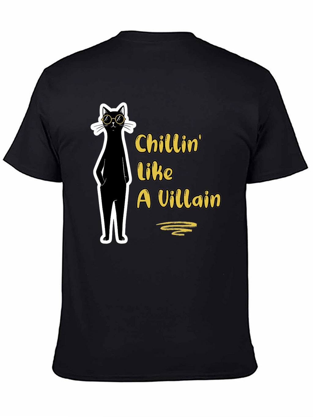 Chillin Like a Villain Cat T-Shirt