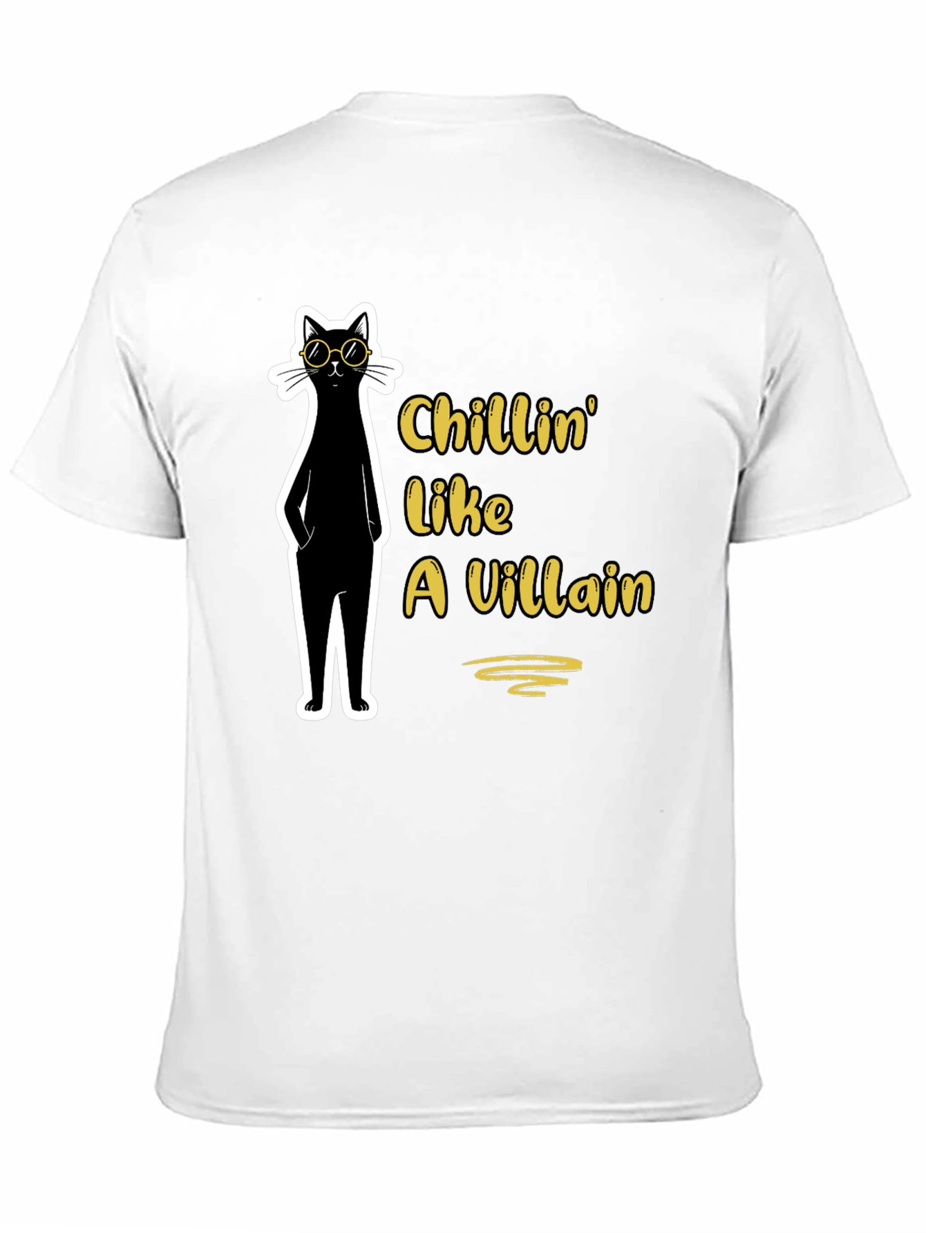 Chillin Like a Villain Cat T-Shirt