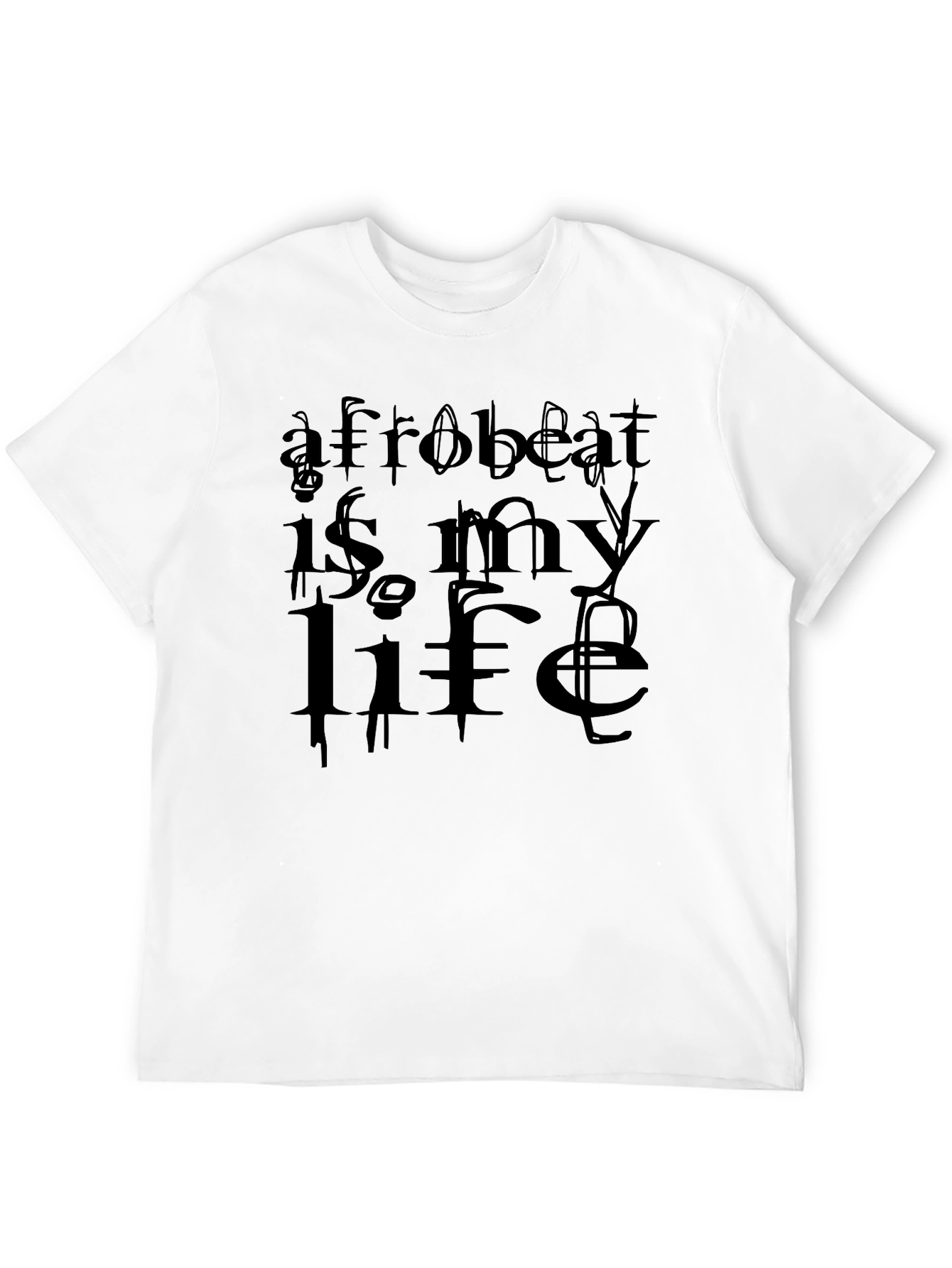 Afrobeat Is My Life Graphic Tee - Black