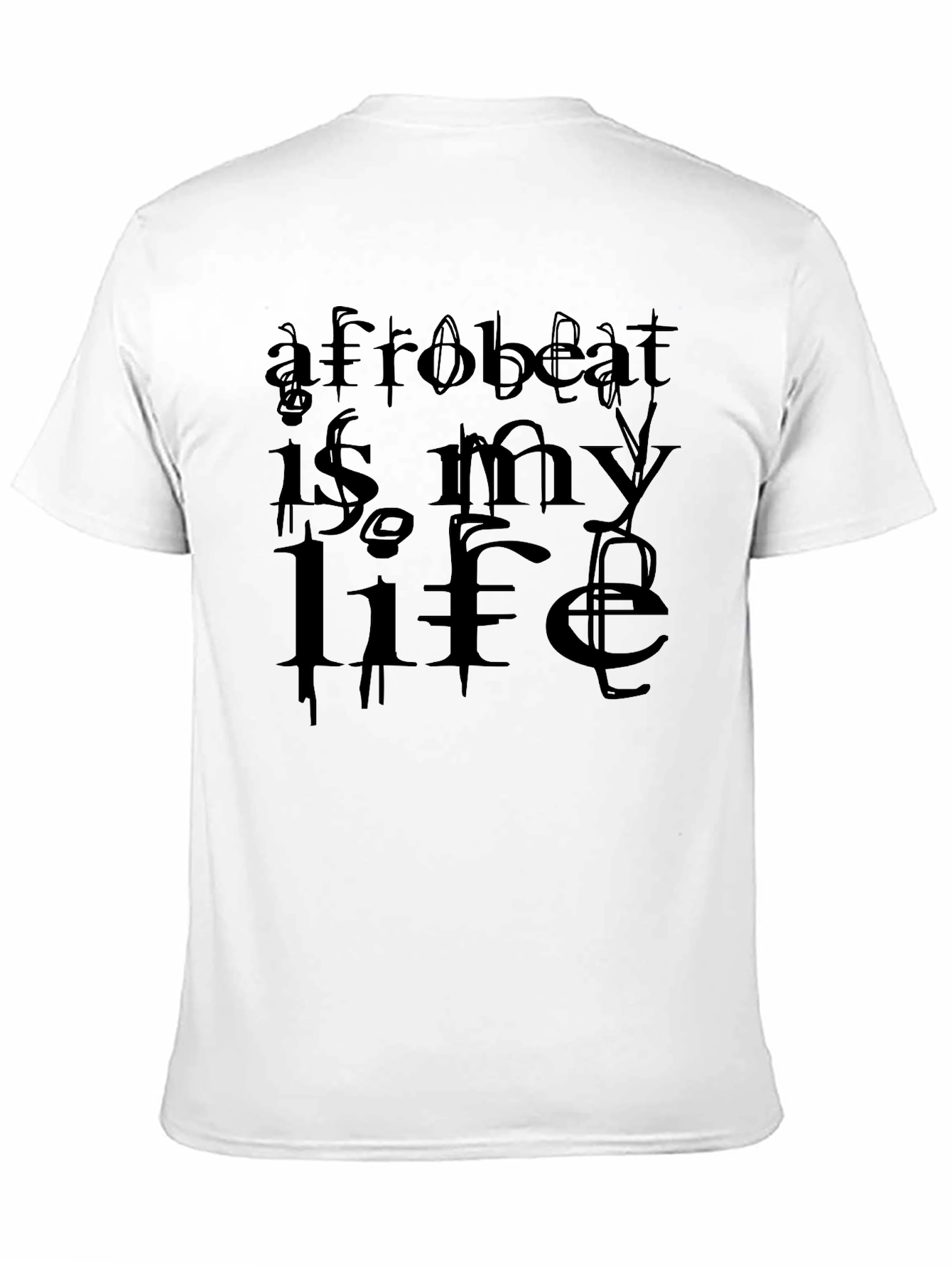 Afrobeat Is My Life Graphic Tee - Black
