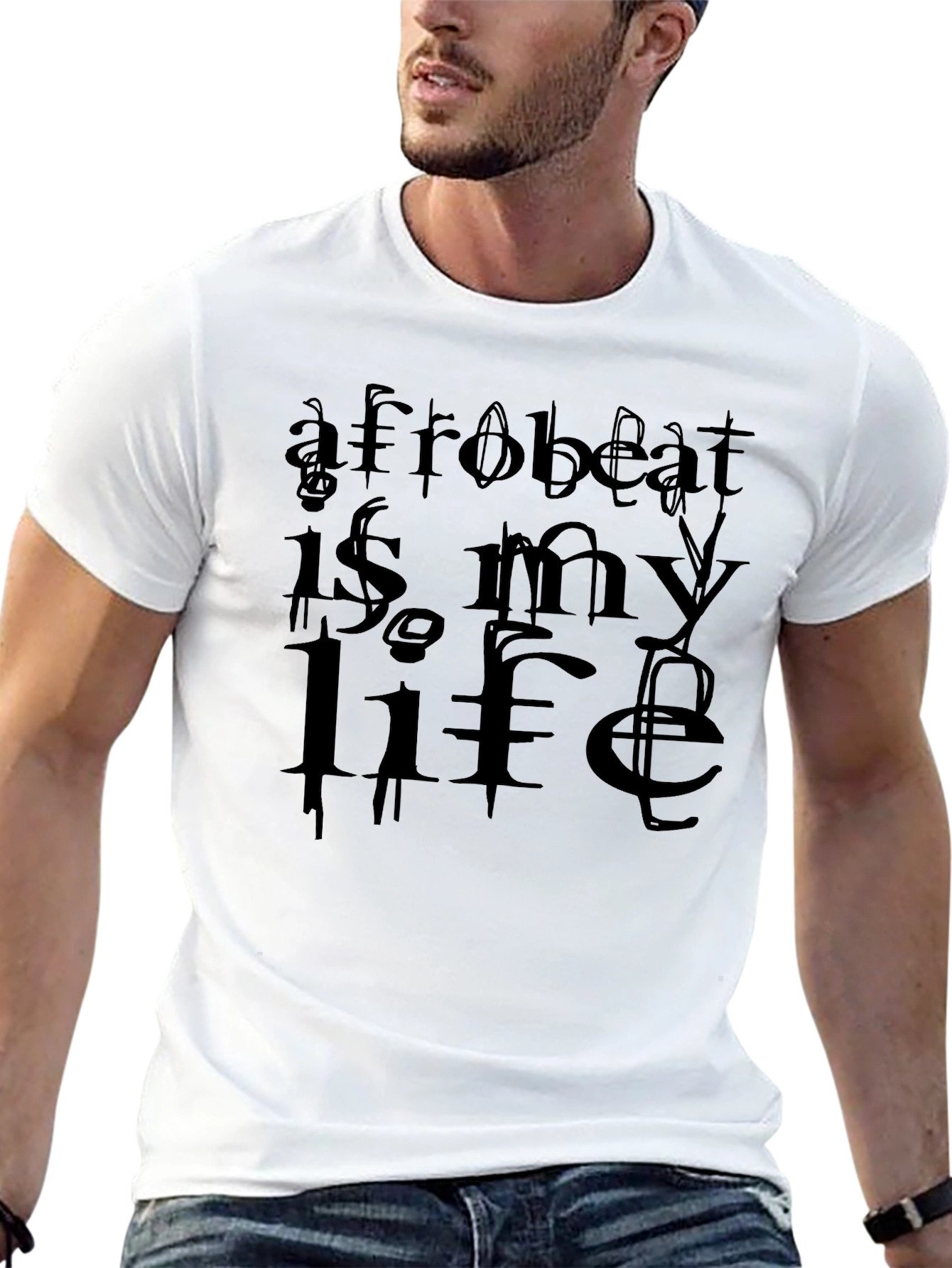 Afrobeat Is My Life Graphic Tee - Black