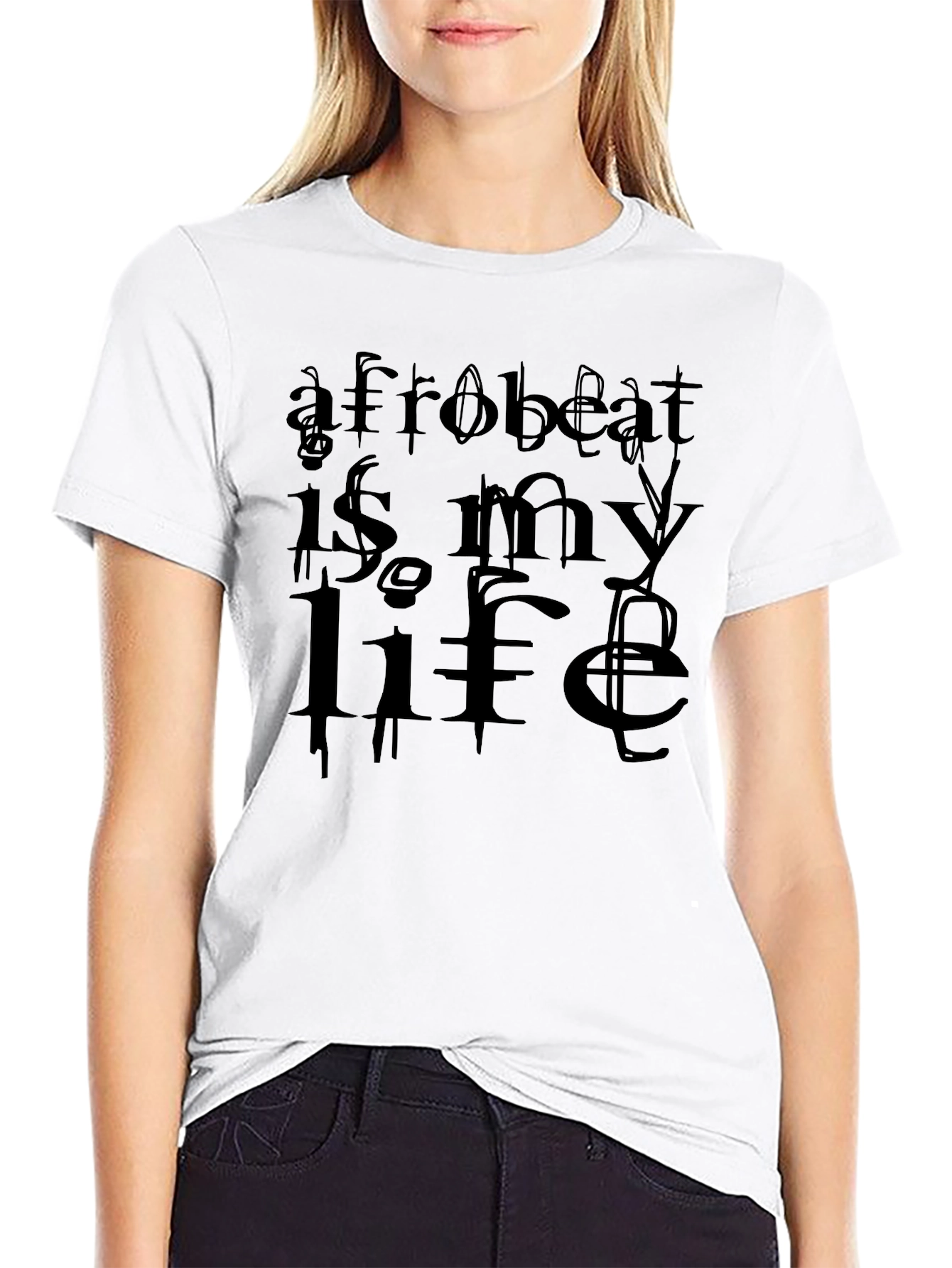 Afrobeat Is My Life Graphic Tee - Black