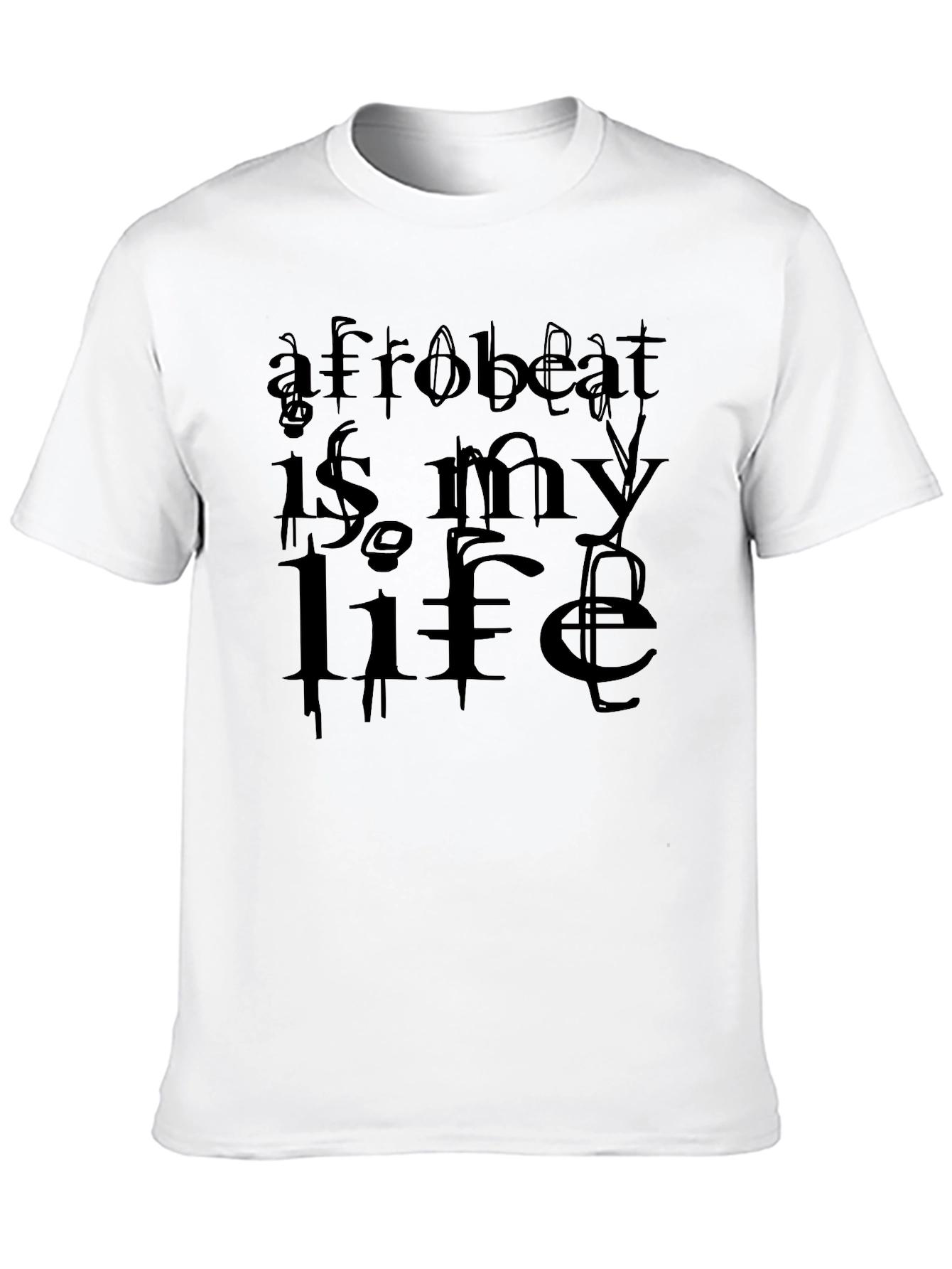 Afrobeat Is My Life Graphic Tee - Black