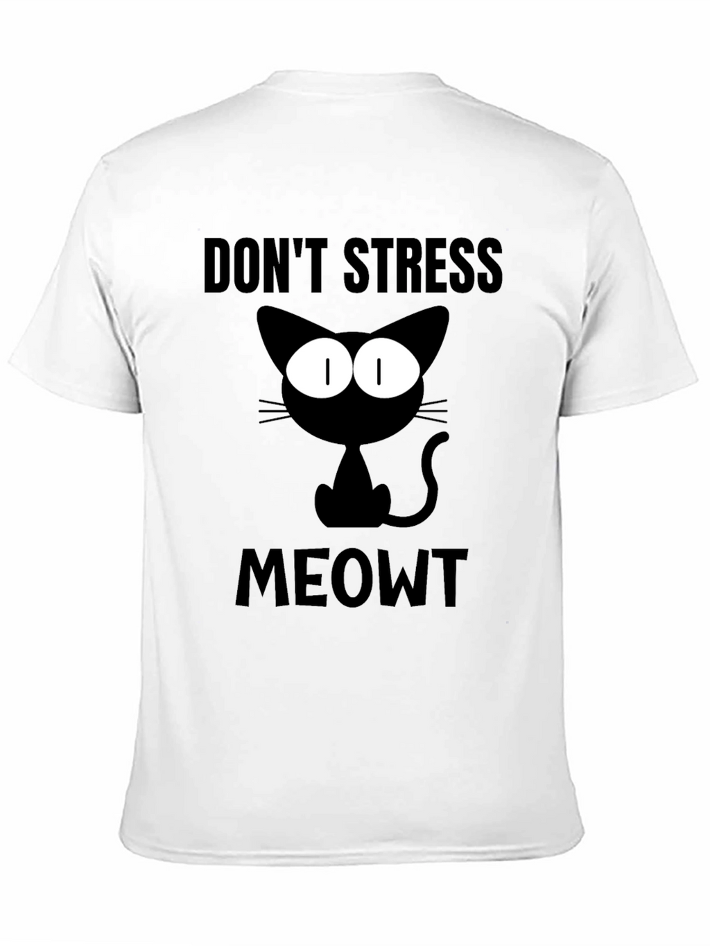 Dont Stress Meowt Black Cat T-Shirt