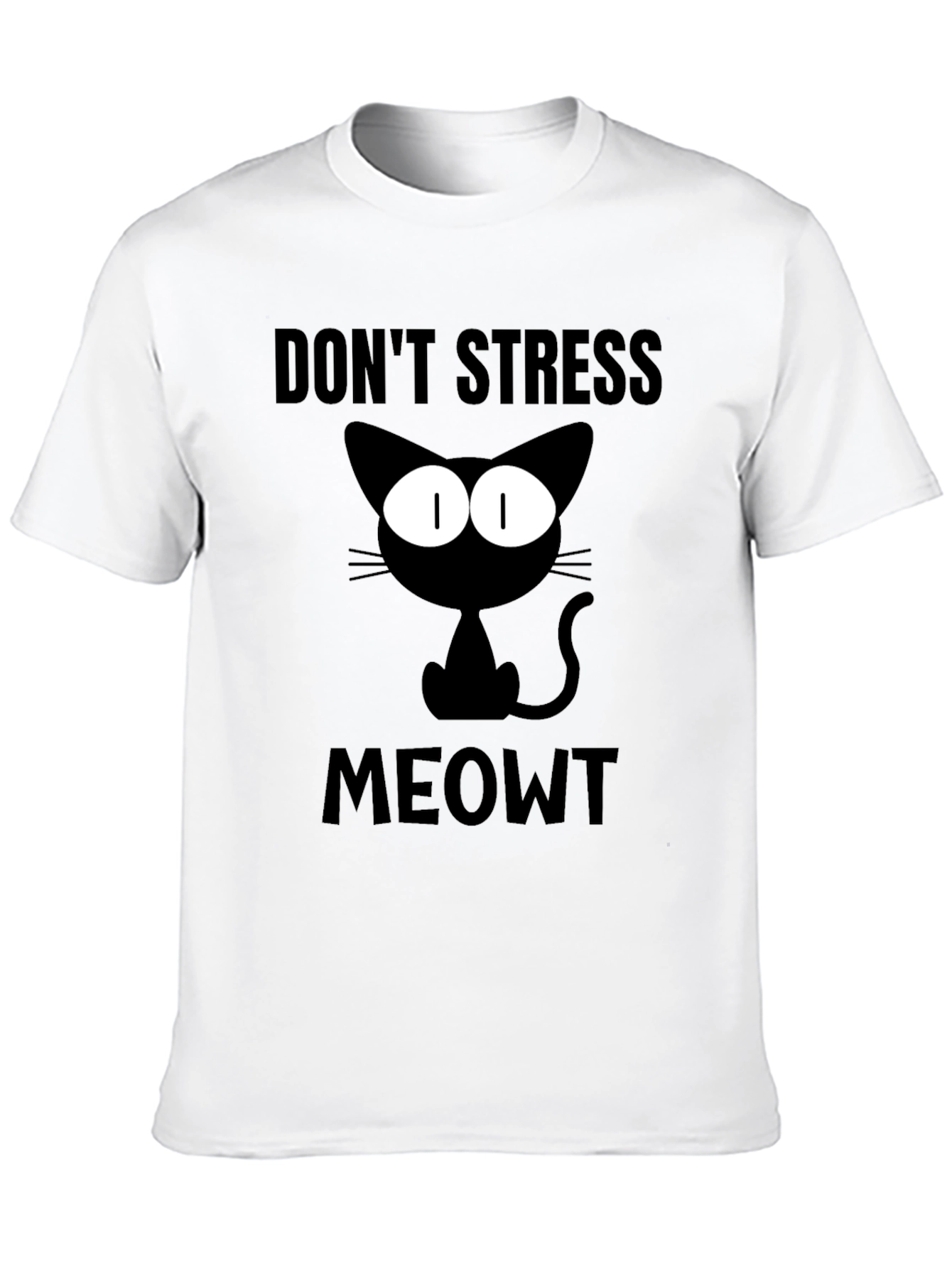 Dont Stress Meowt Black Cat T-Shirt