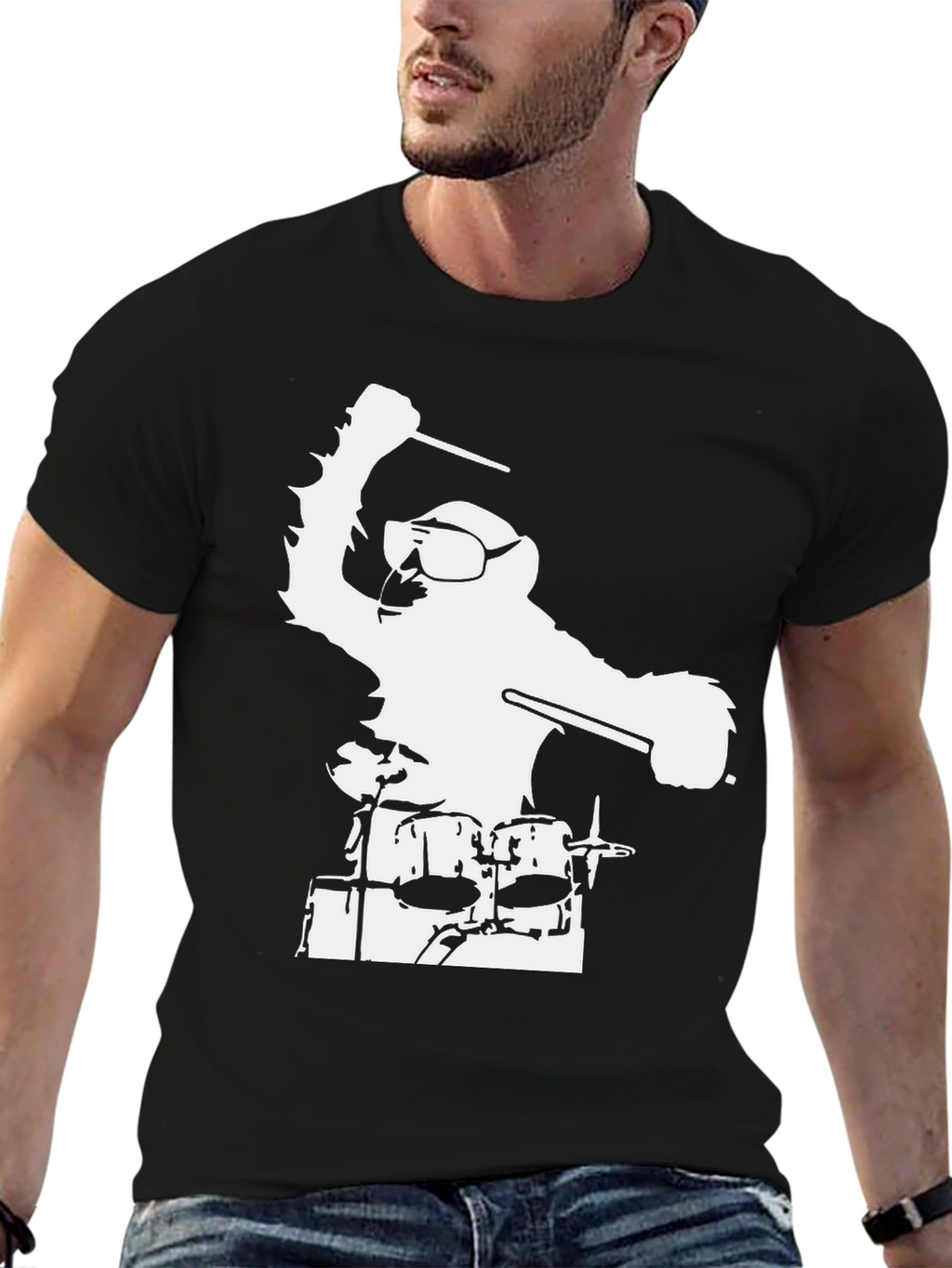 Drummer Monster Graphic Tee