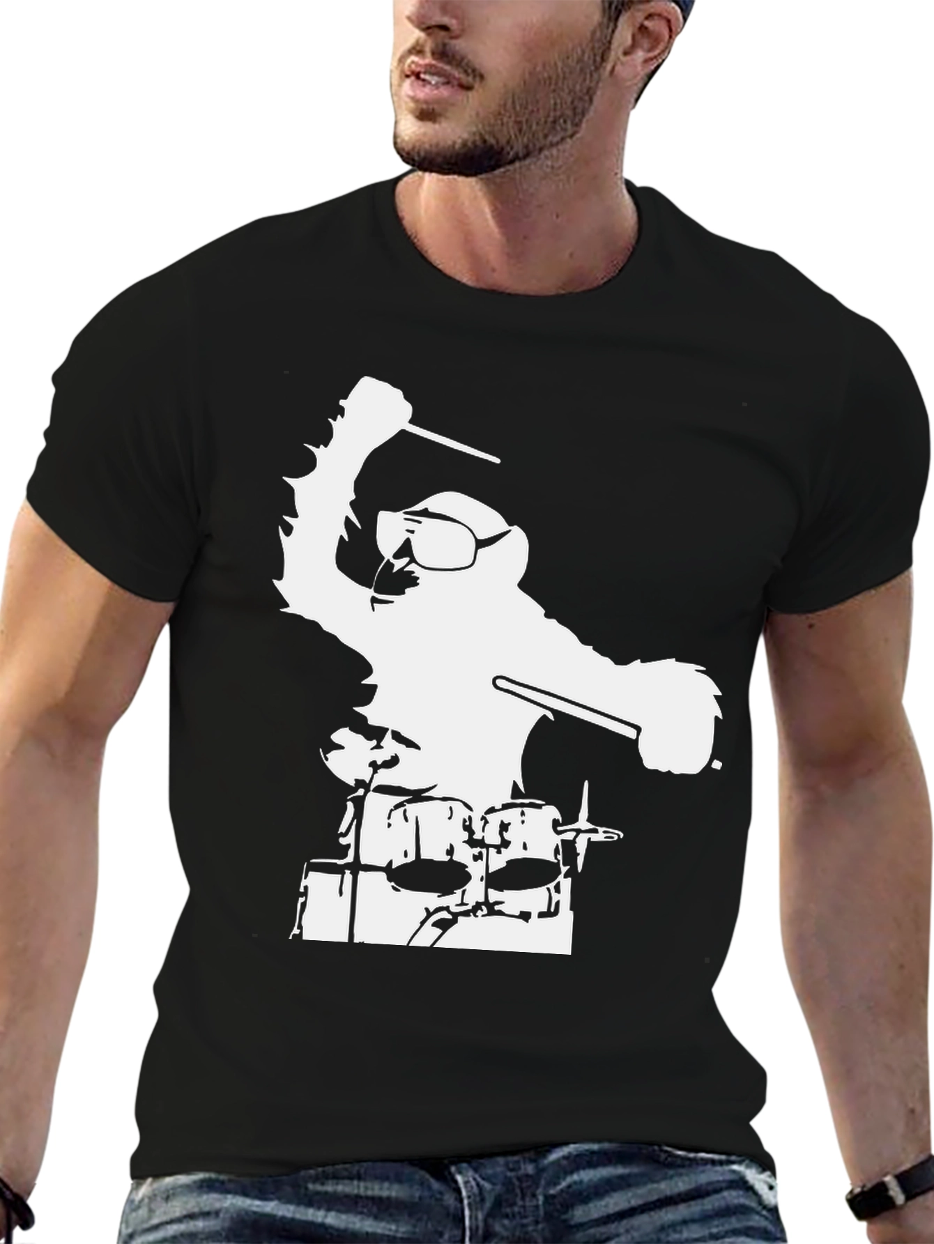 Drummer Monster Graphic Tee