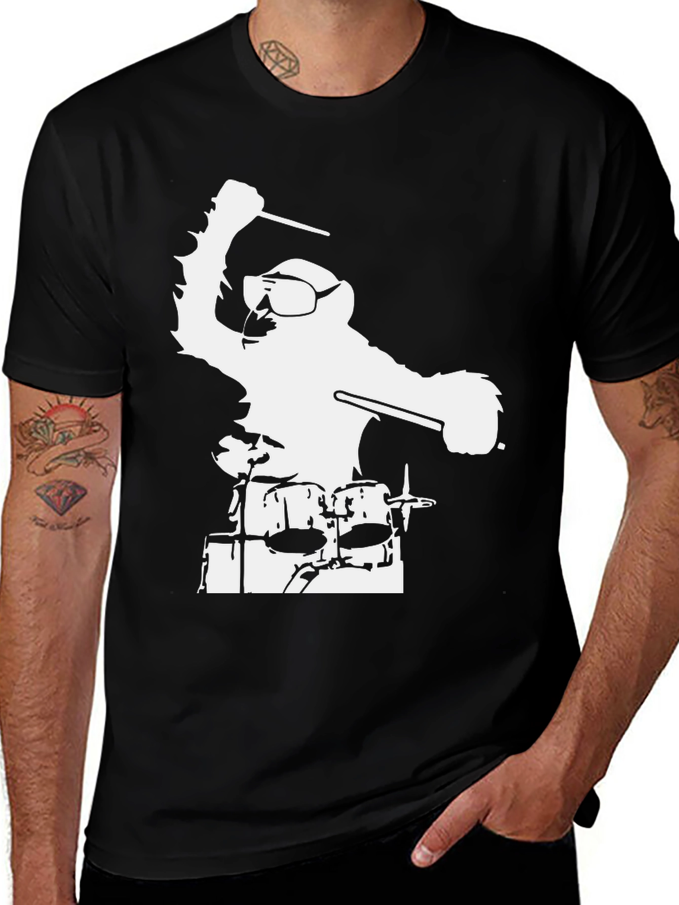 Drummer Monster Graphic Tee