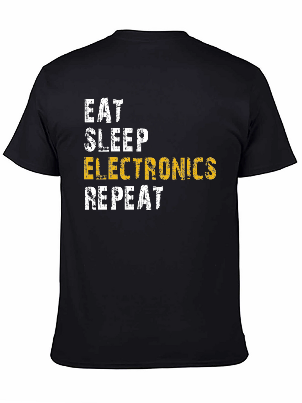 Eat Sleep Electronics Repeat Black T-Shirt