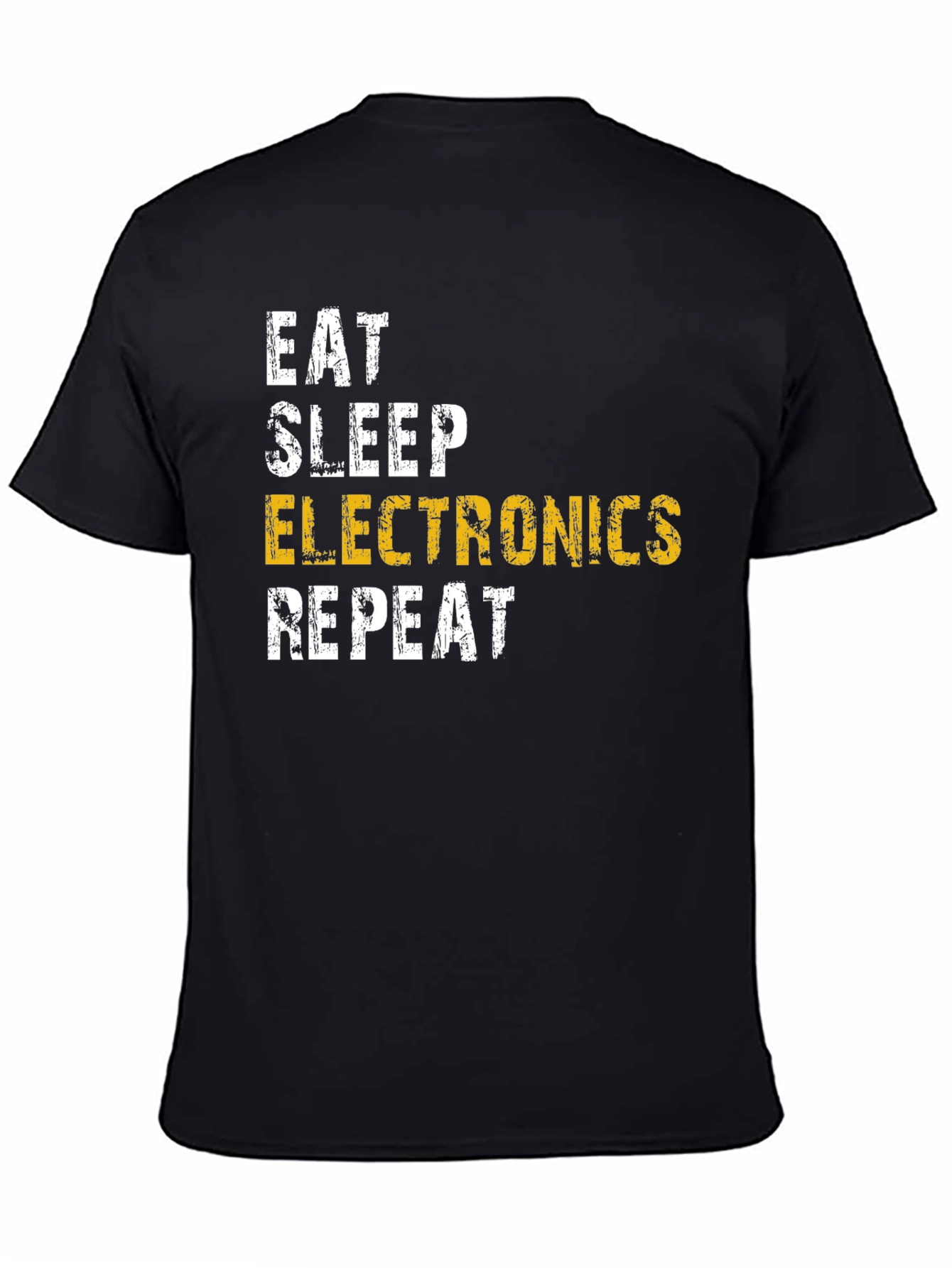 Eat Sleep Electronics Repeat Black T-Shirt