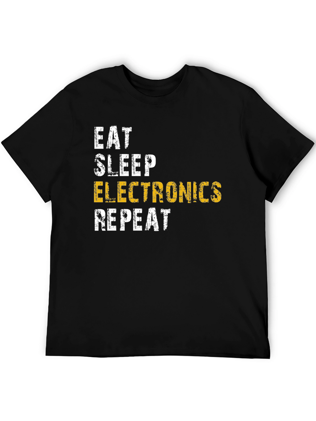 Eat Sleep Electronics Repeat Black T-Shirt