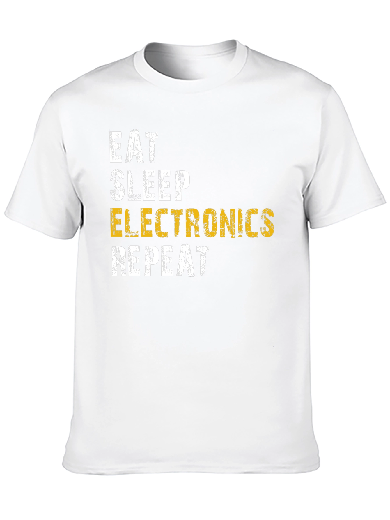 Eat Sleep Electronics Repeat Black T-Shirt