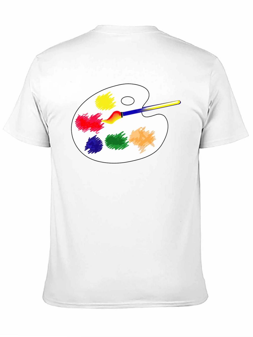Artist Palette T-Shirt - Creative Black Tee