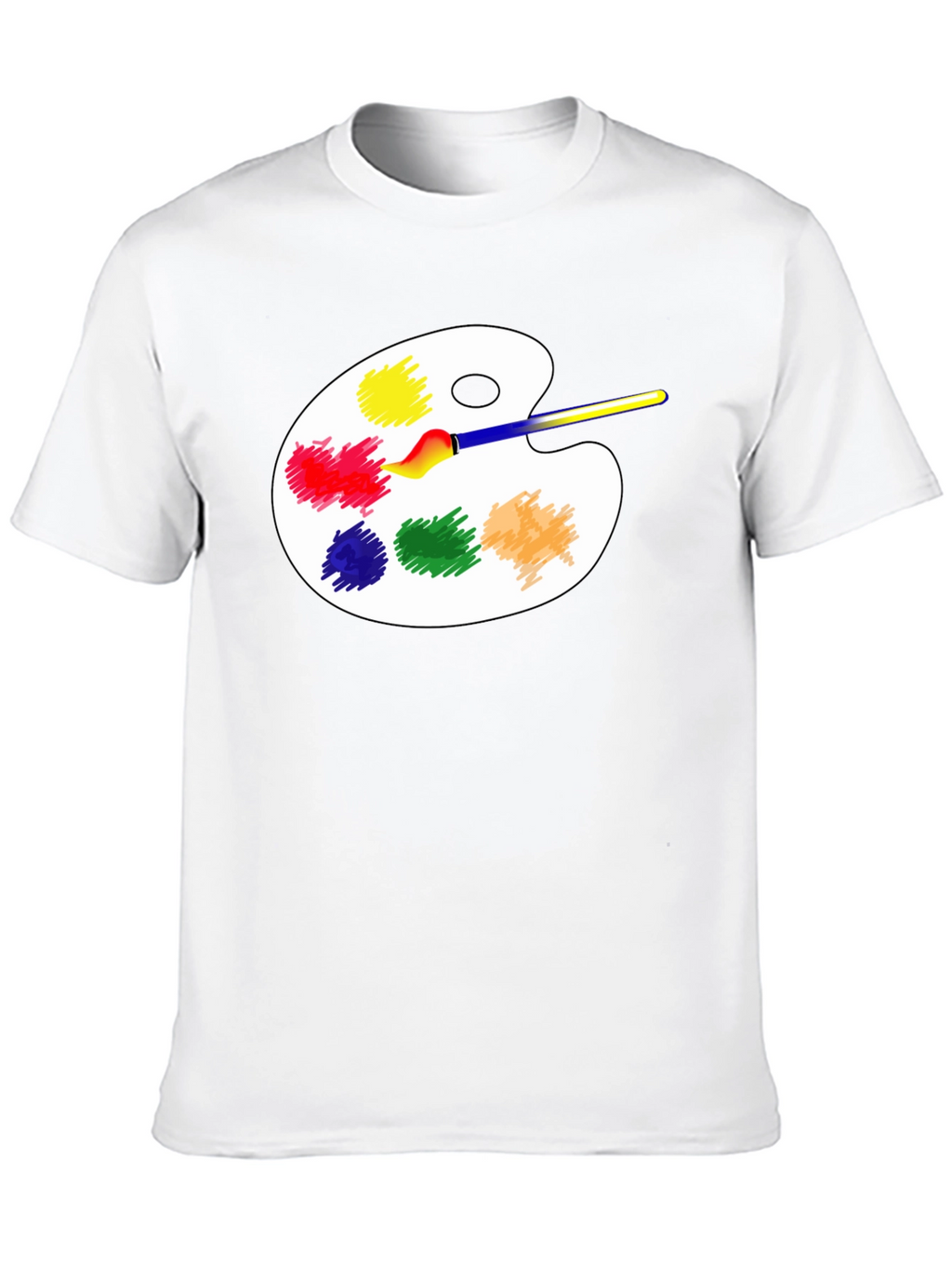 Artist Palette T-Shirt - Creative Black Tee