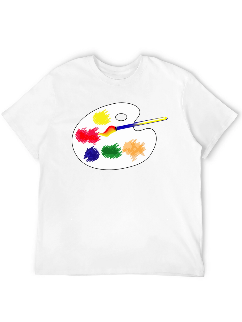 Artist Palette T-Shirt - Creative Black Tee