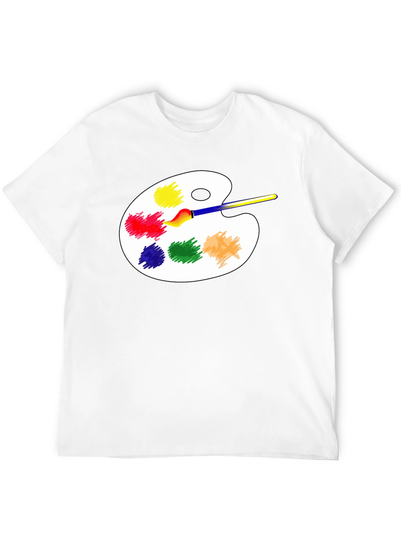 Artist Palette T-Shirt - Creative Black Tee