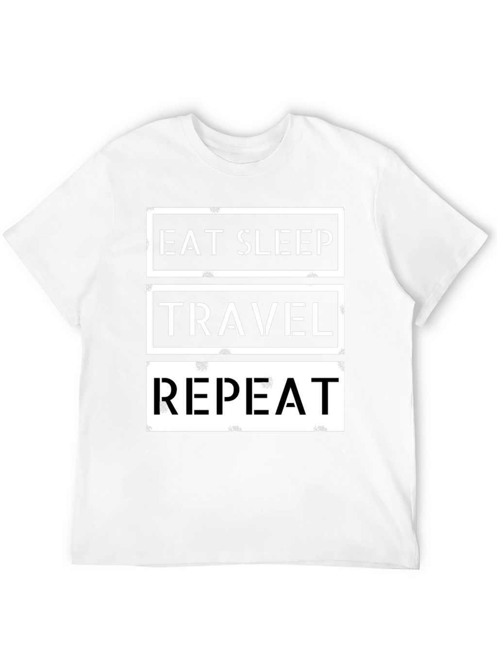 Eat Sleep Travel Repeat Graphic T-Shirt