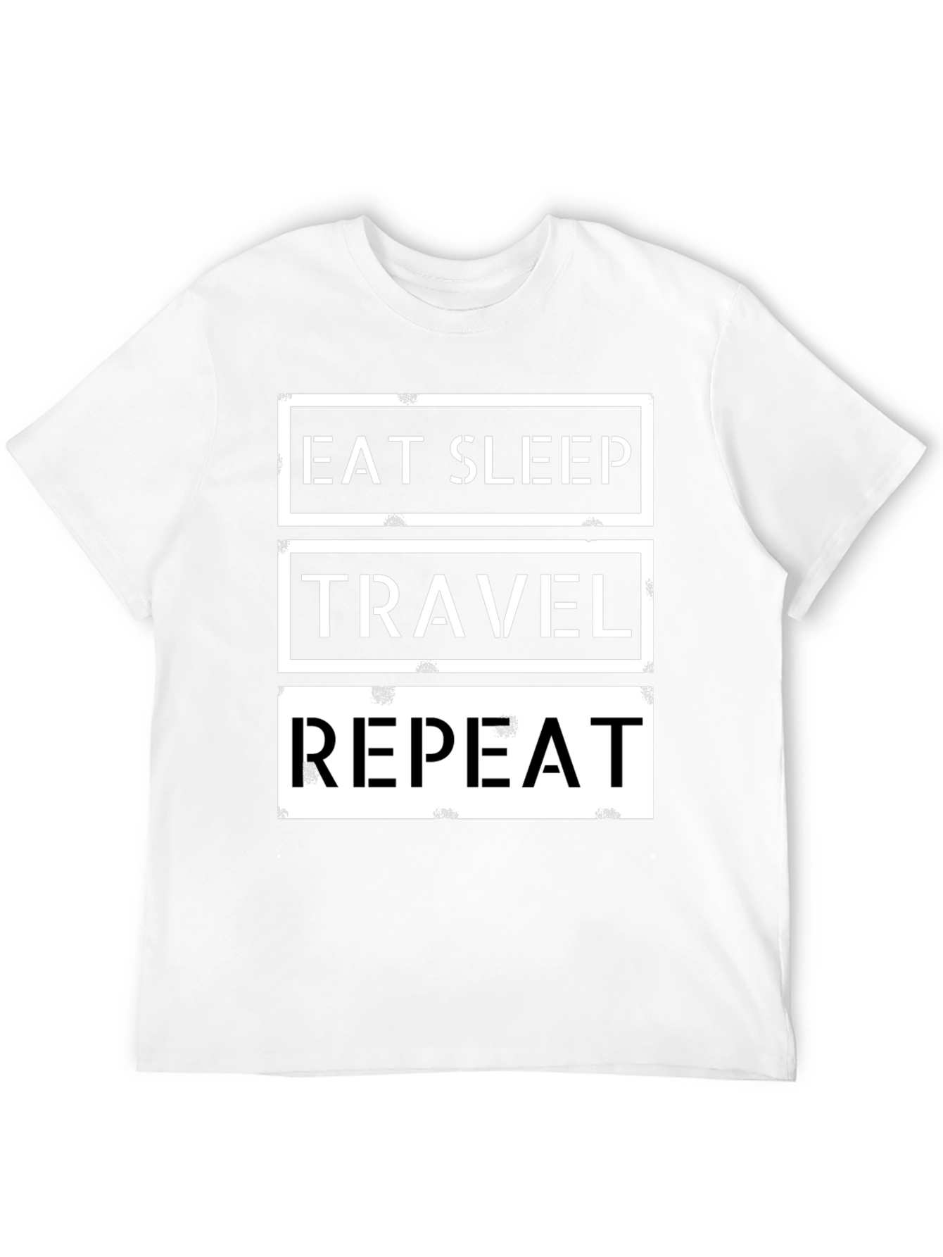 Eat Sleep Travel Repeat Graphic T-Shirt