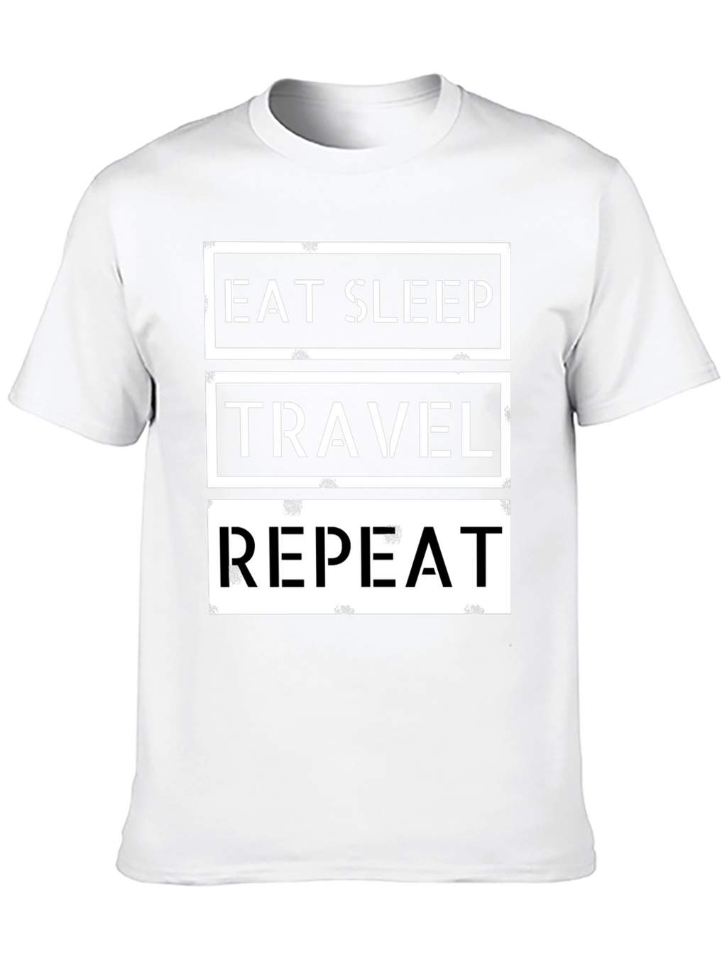 Eat Sleep Travel Repeat Graphic T-Shirt