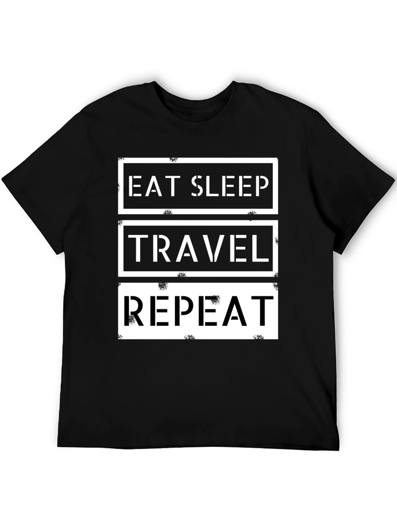 Eat Sleep Travel Repeat Graphic T-Shirt