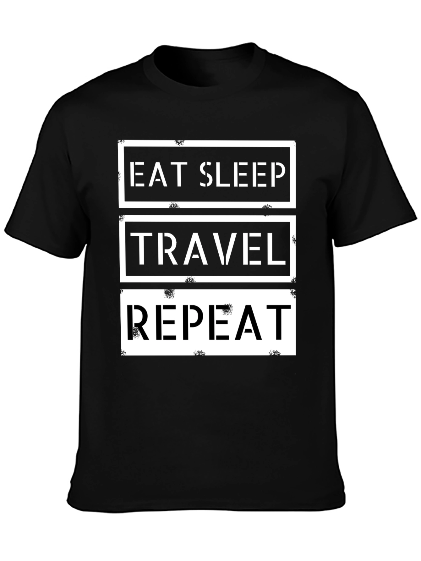 Eat Sleep Travel Repeat Graphic T-Shirt