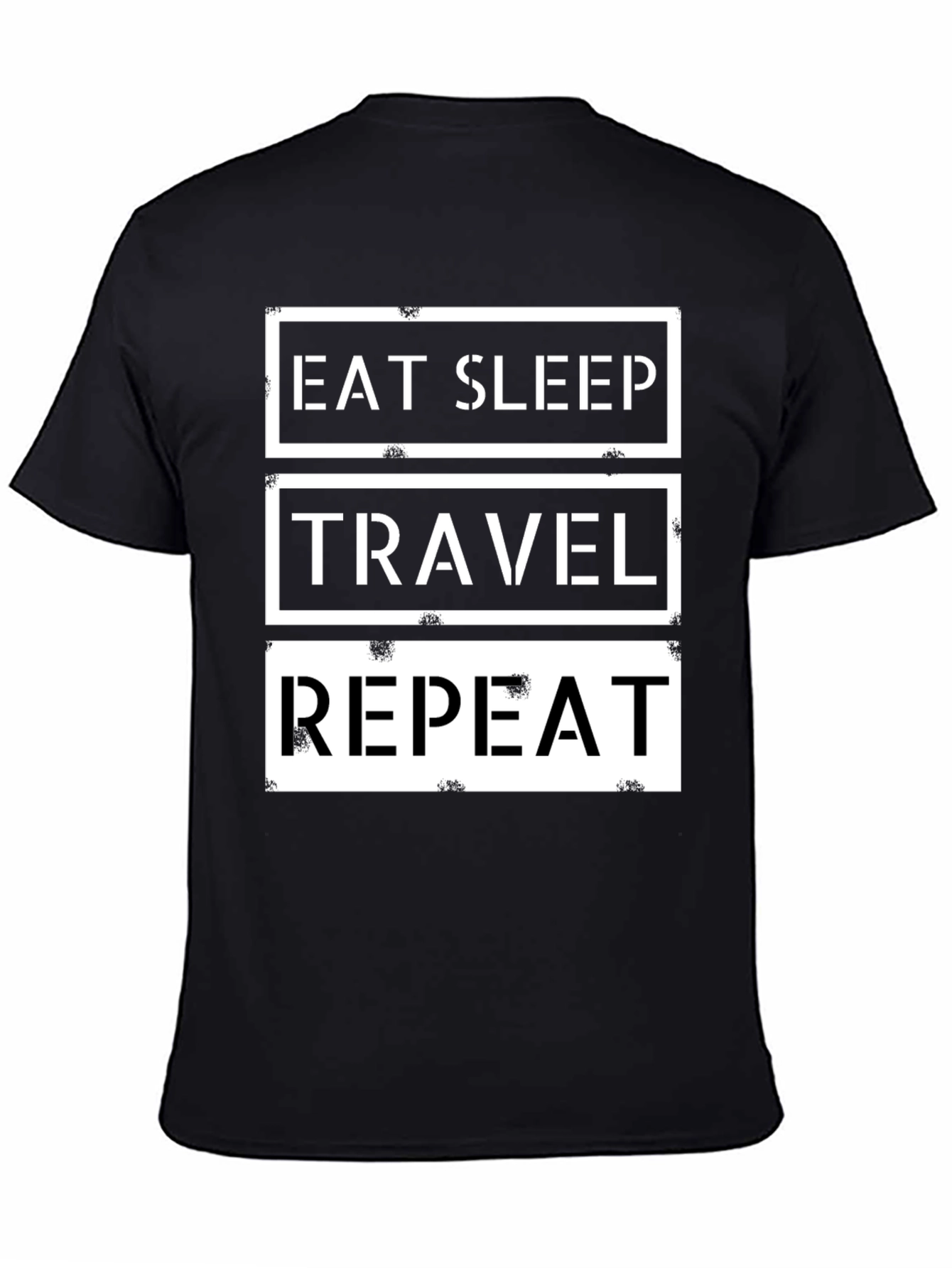 Eat Sleep Travel Repeat Graphic T-Shirt