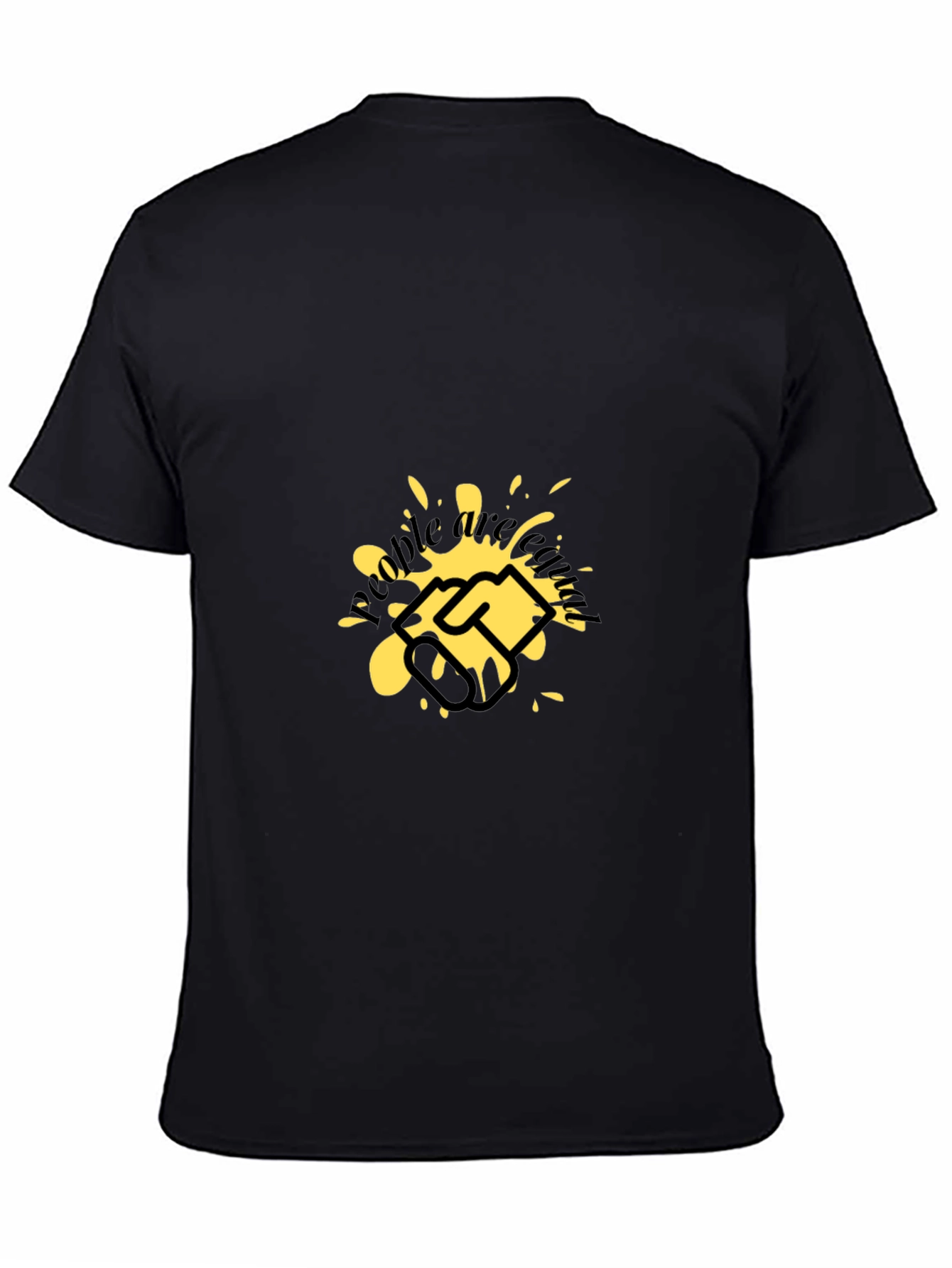 Graphic Tee: Handshake Splatter Design