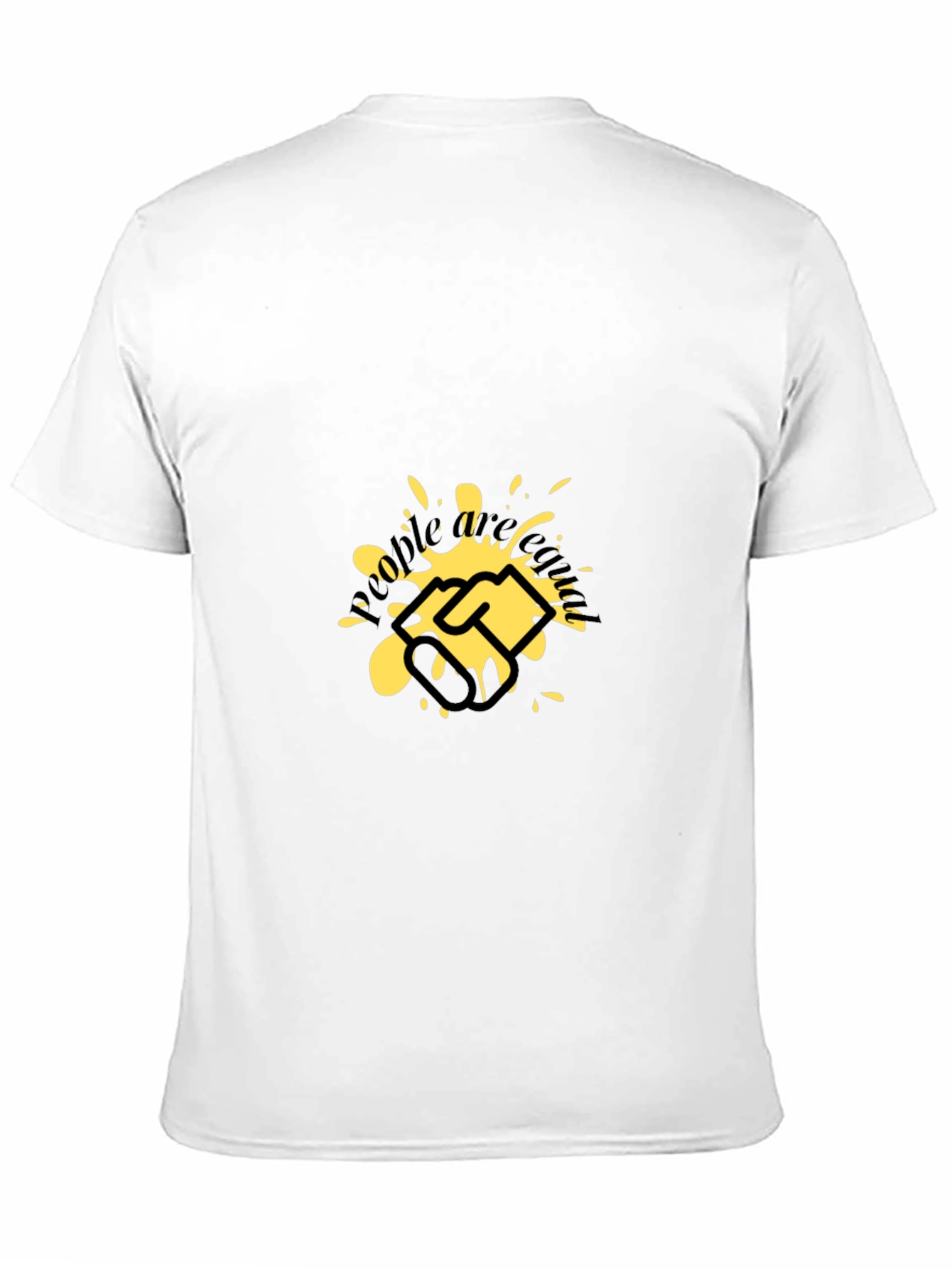 Graphic Tee: Handshake Splatter Design