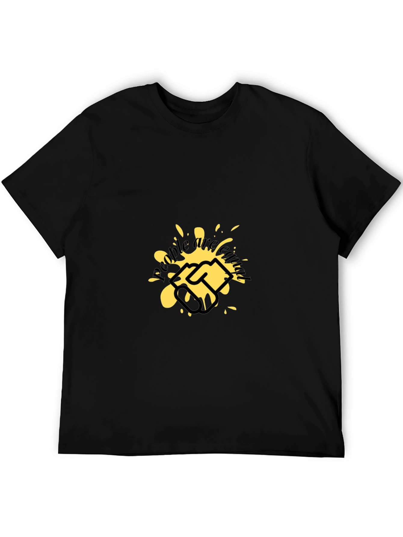 Graphic Tee: Handshake Splatter Design