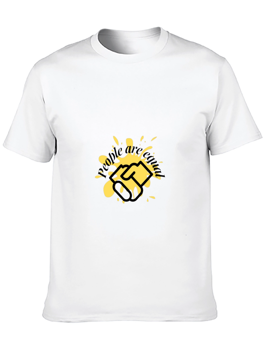 Graphic Tee: Handshake Splatter Design