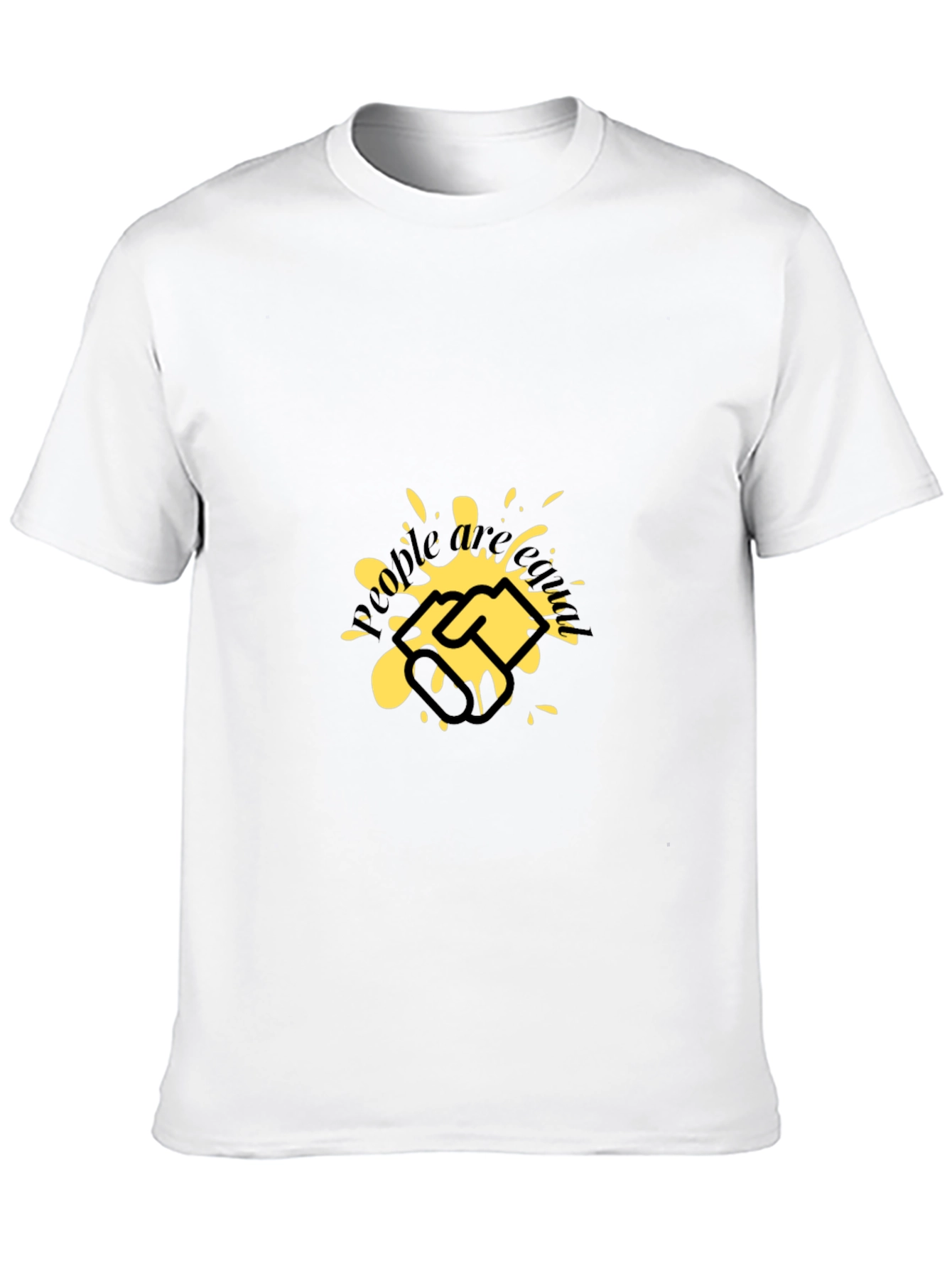 Graphic Tee: Handshake Splatter Design