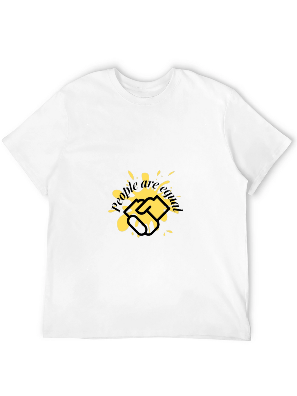 Graphic Tee: Handshake Splatter Design
