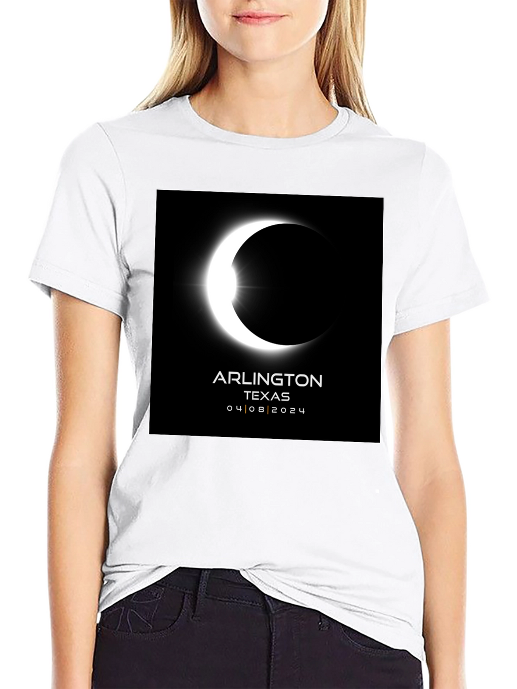 Arlington Texas Eclipse 04/08/2024 T-Shirt