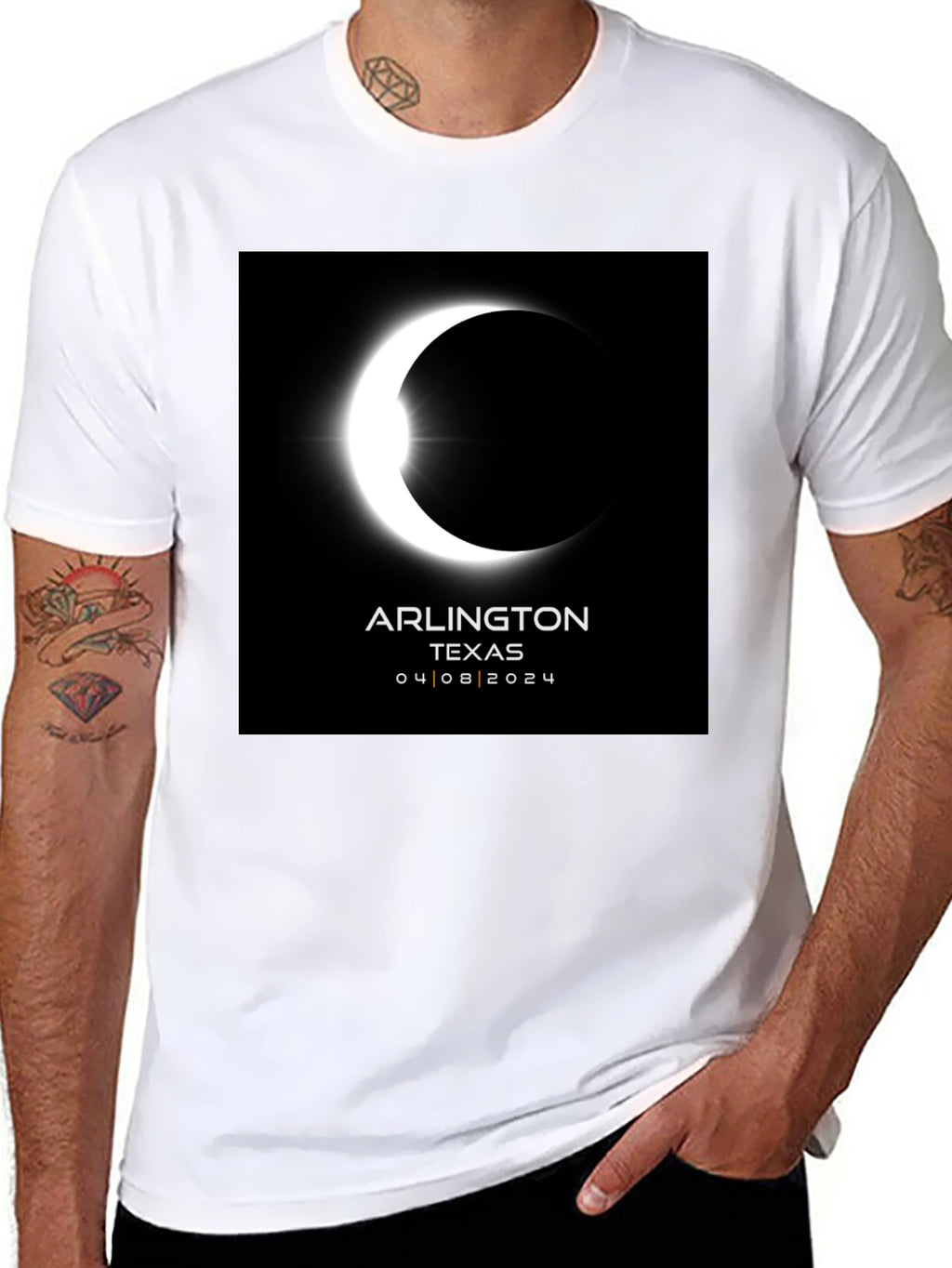Arlington Texas Eclipse 04/08/2024 T-Shirt