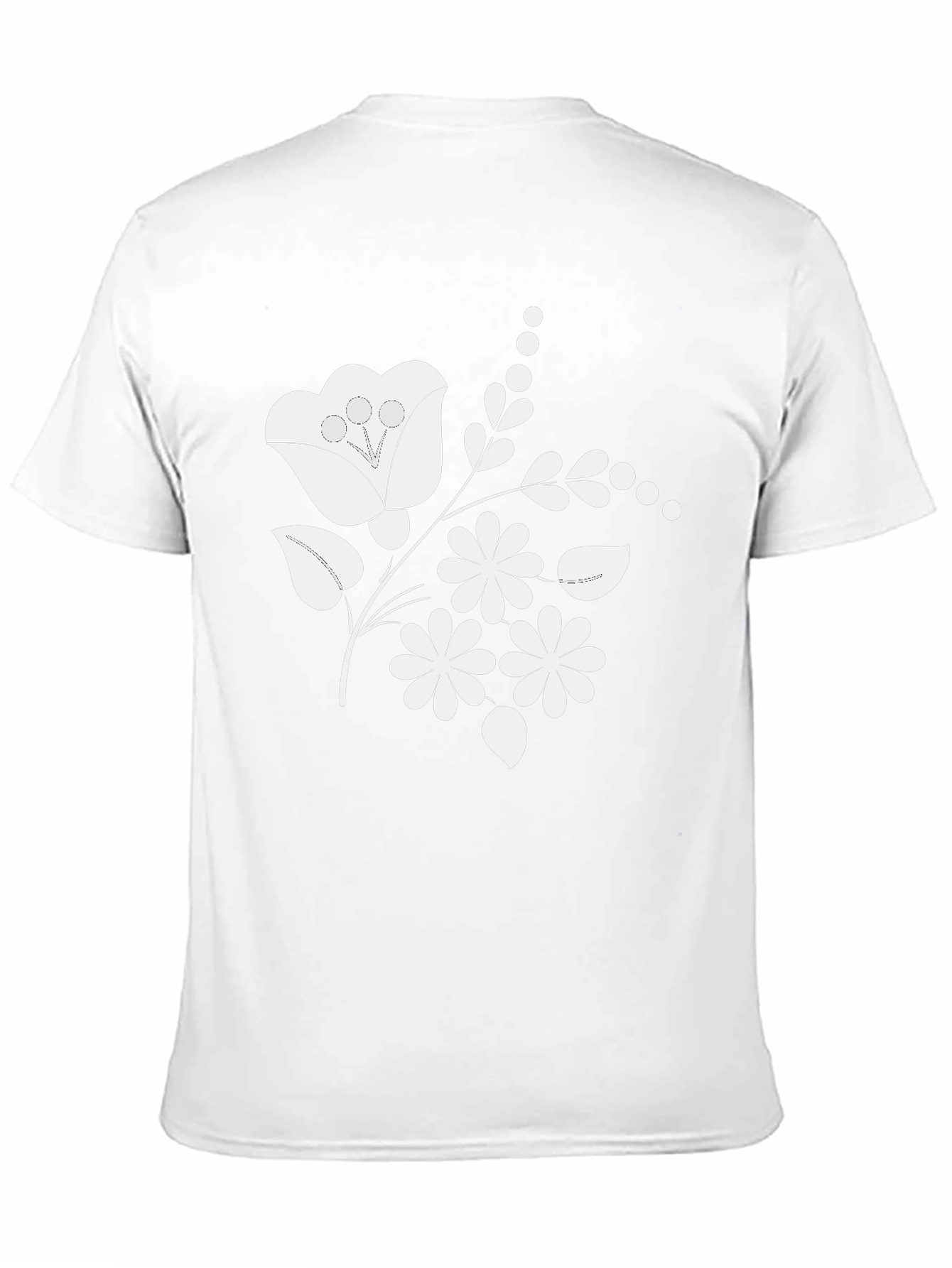 Floral Graphic Black T-Shirt Stylish Casual Wear