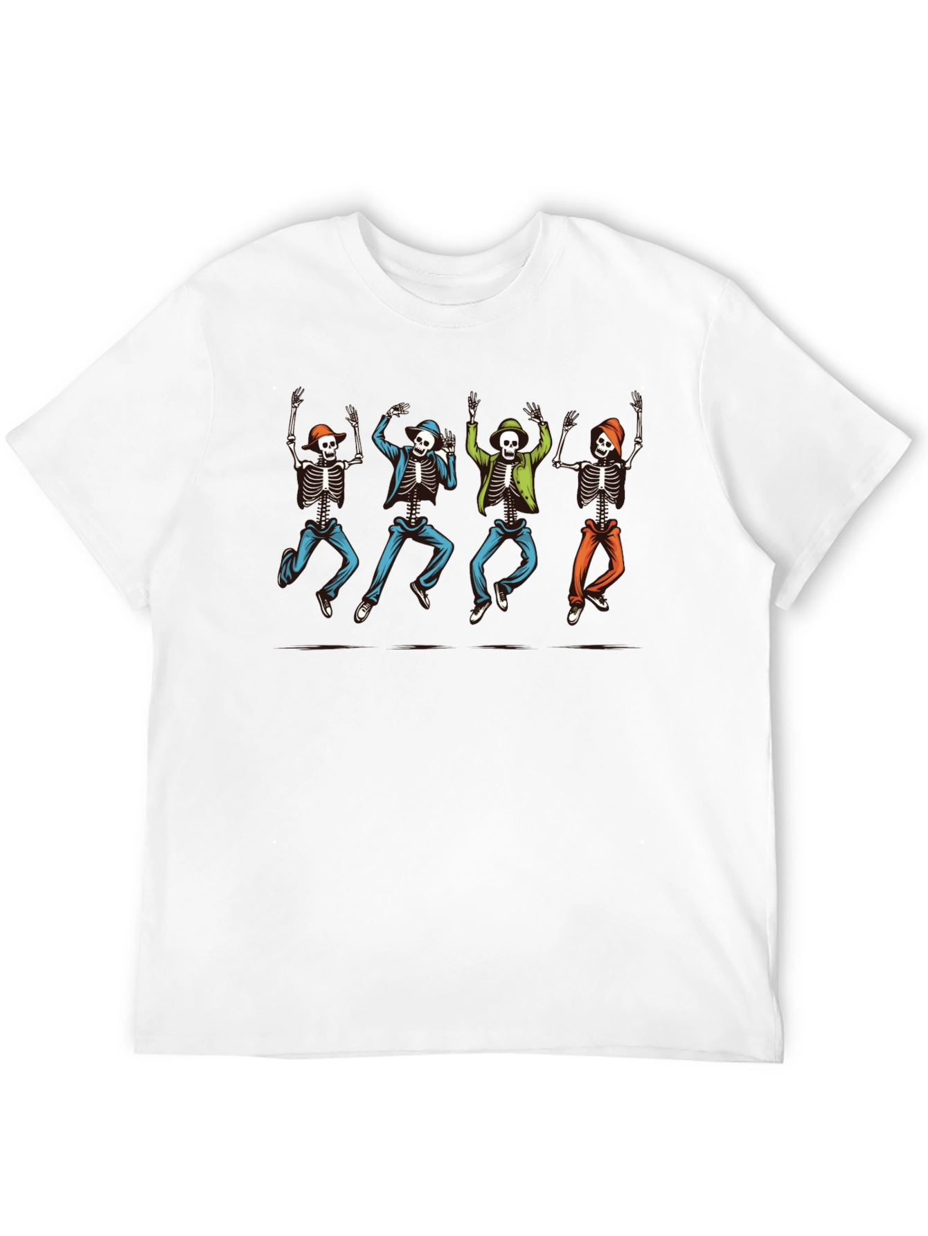 Dancing Skeletons Graphic Tee - Fun & Unique Style