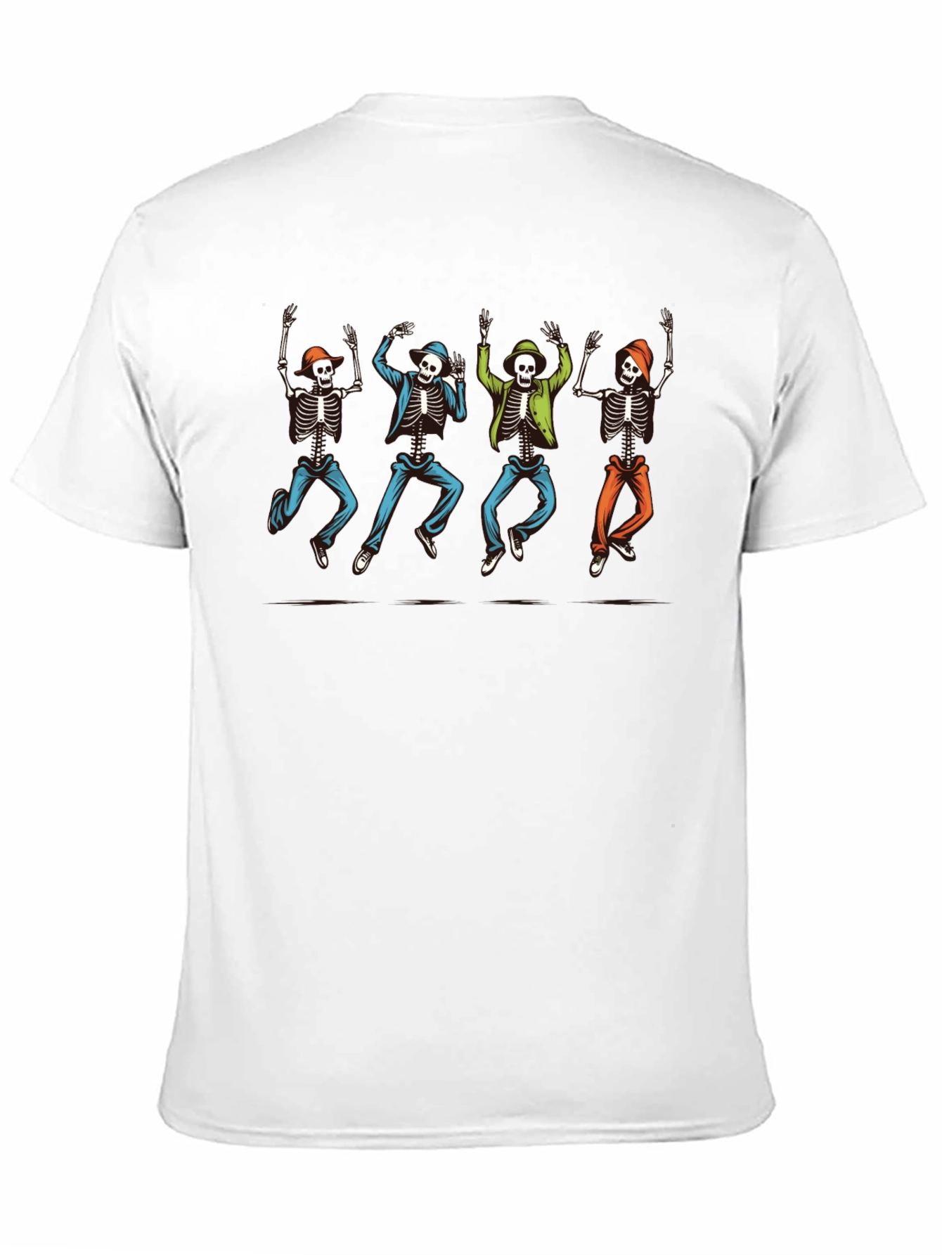 Dancing Skeletons Graphic Tee - Fun & Unique Style