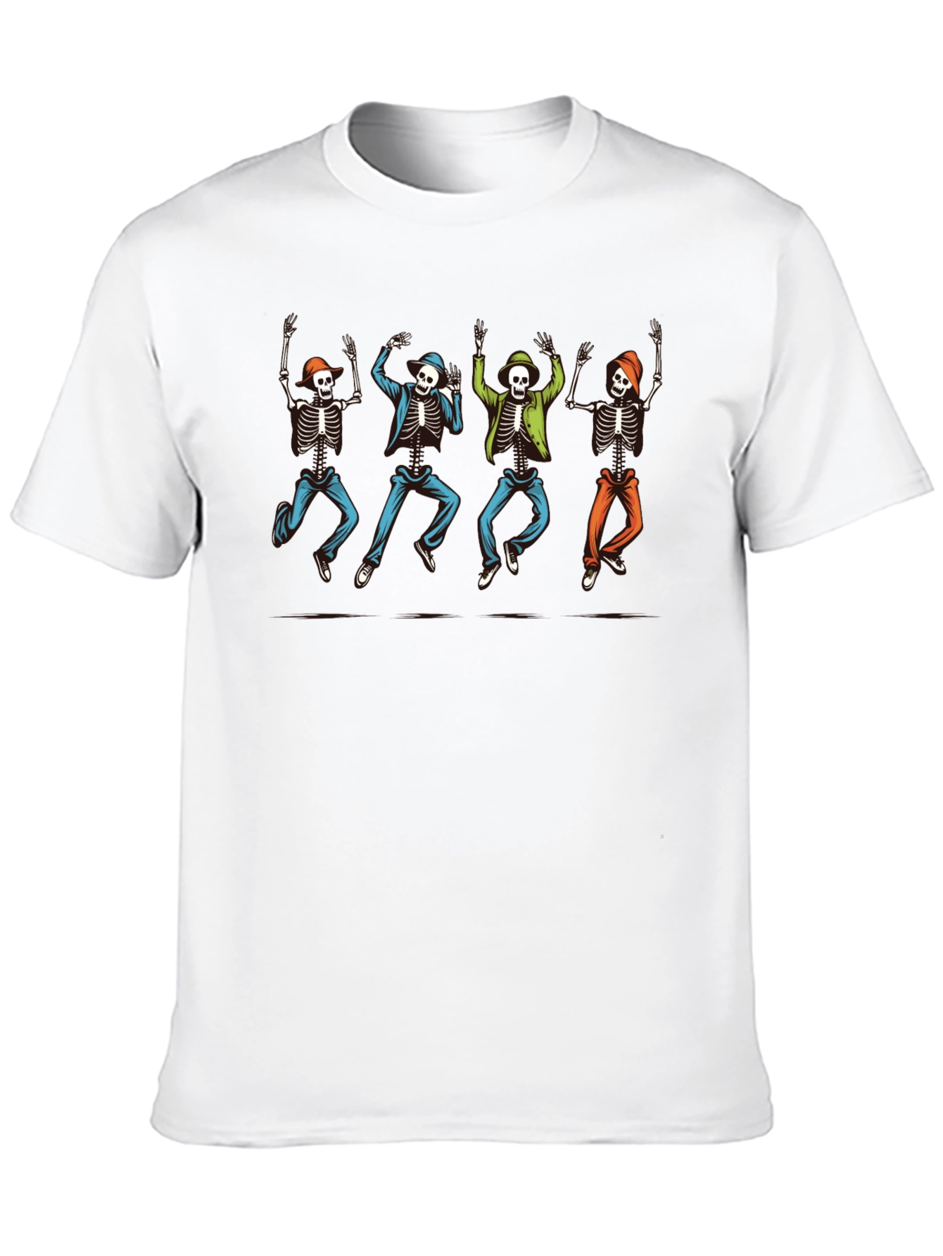 Dancing Skeletons Graphic Tee - Fun & Unique Style