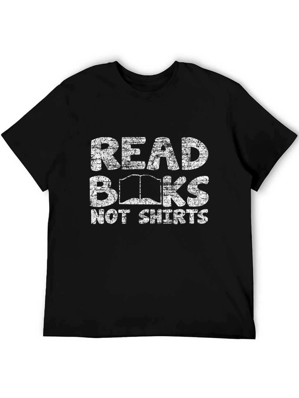 Read Books Not Shirts Black Graphic Tee