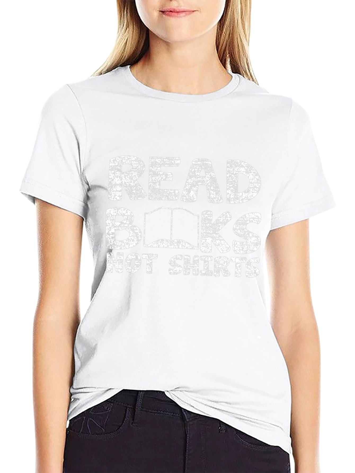 Read Books Not Shirts Black Graphic Tee