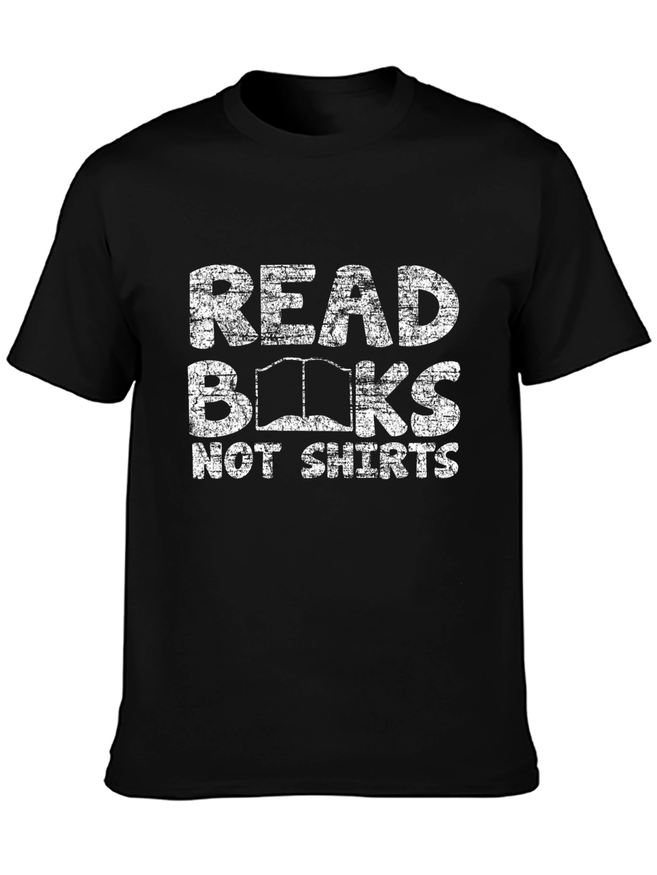 Read Books Not Shirts Black Graphic Tee