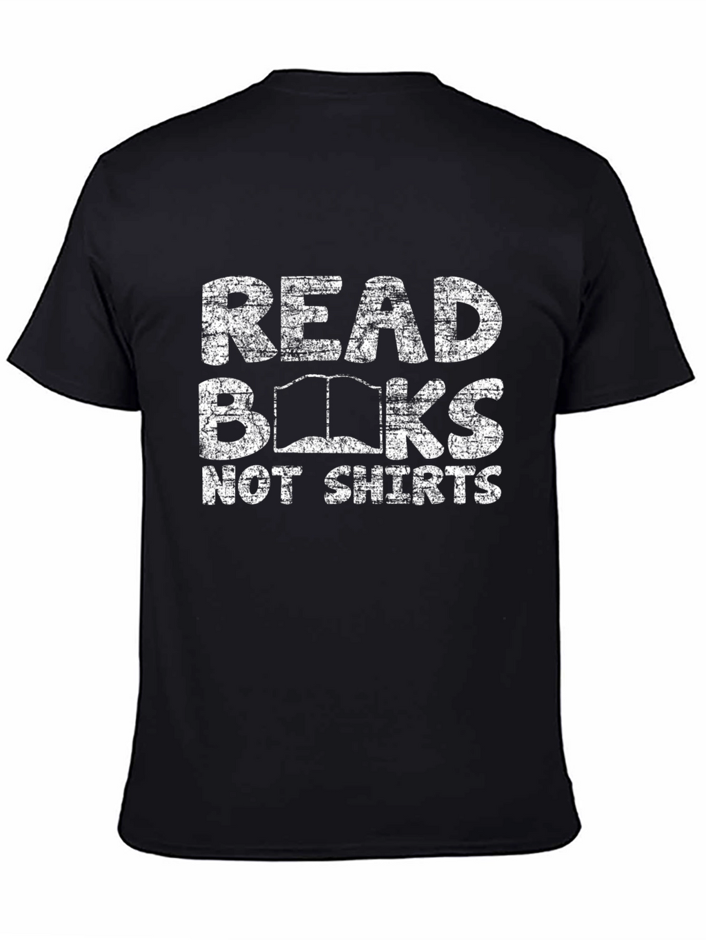 Read Books Not Shirts Black Graphic Tee
