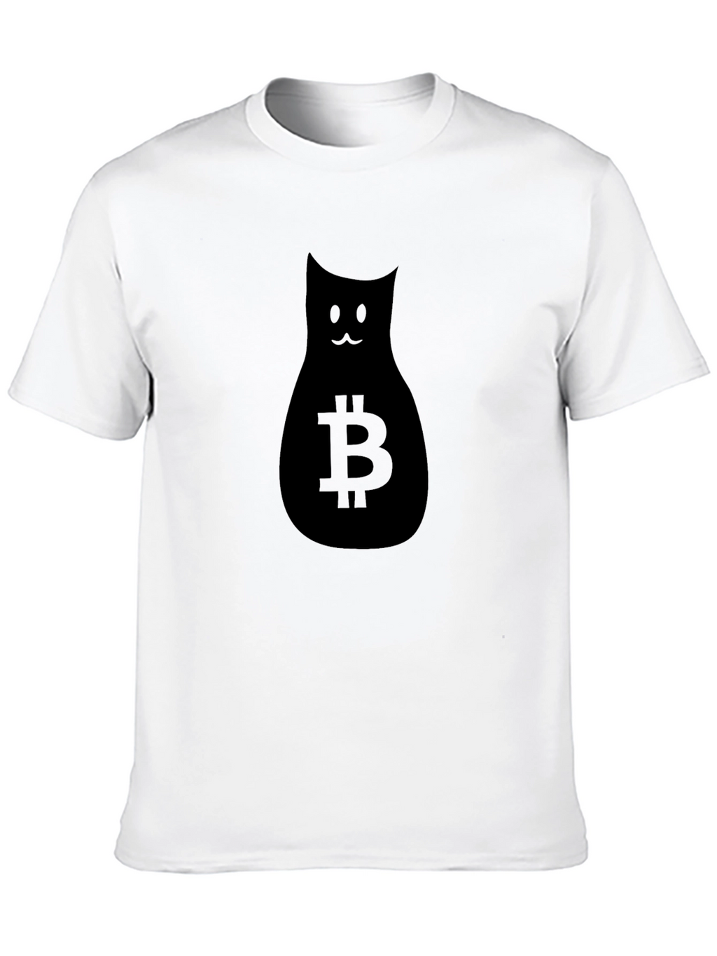 Bitcoin Cat Graphic Tee - Crypto Fashion