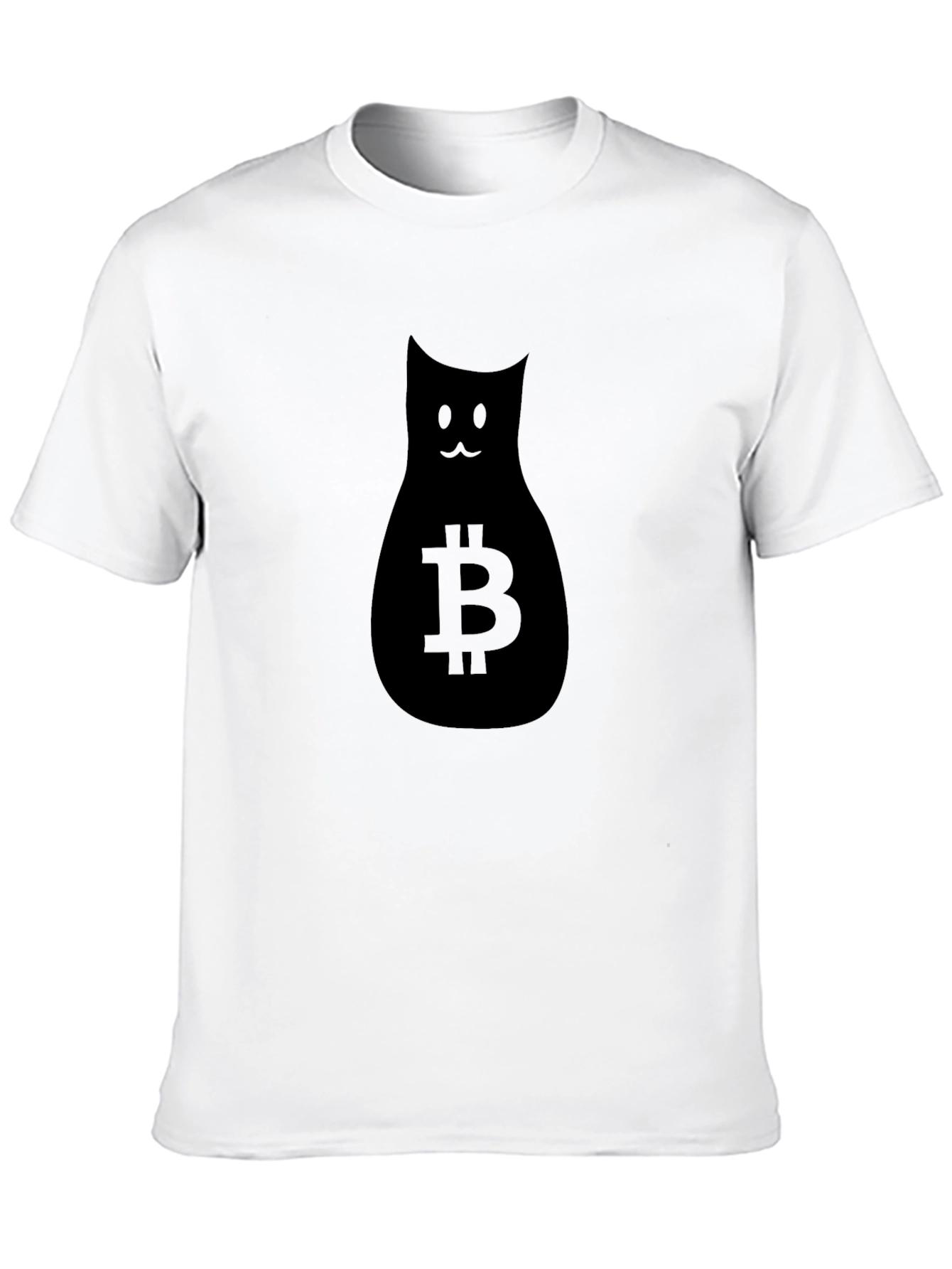 Bitcoin Cat Graphic Tee - Crypto Fashion